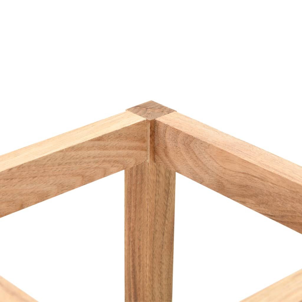 vidaXL Schirmständer Holz Schirmständer aus Walnuss Massivholz 18x18x50 cm eleganter Regens