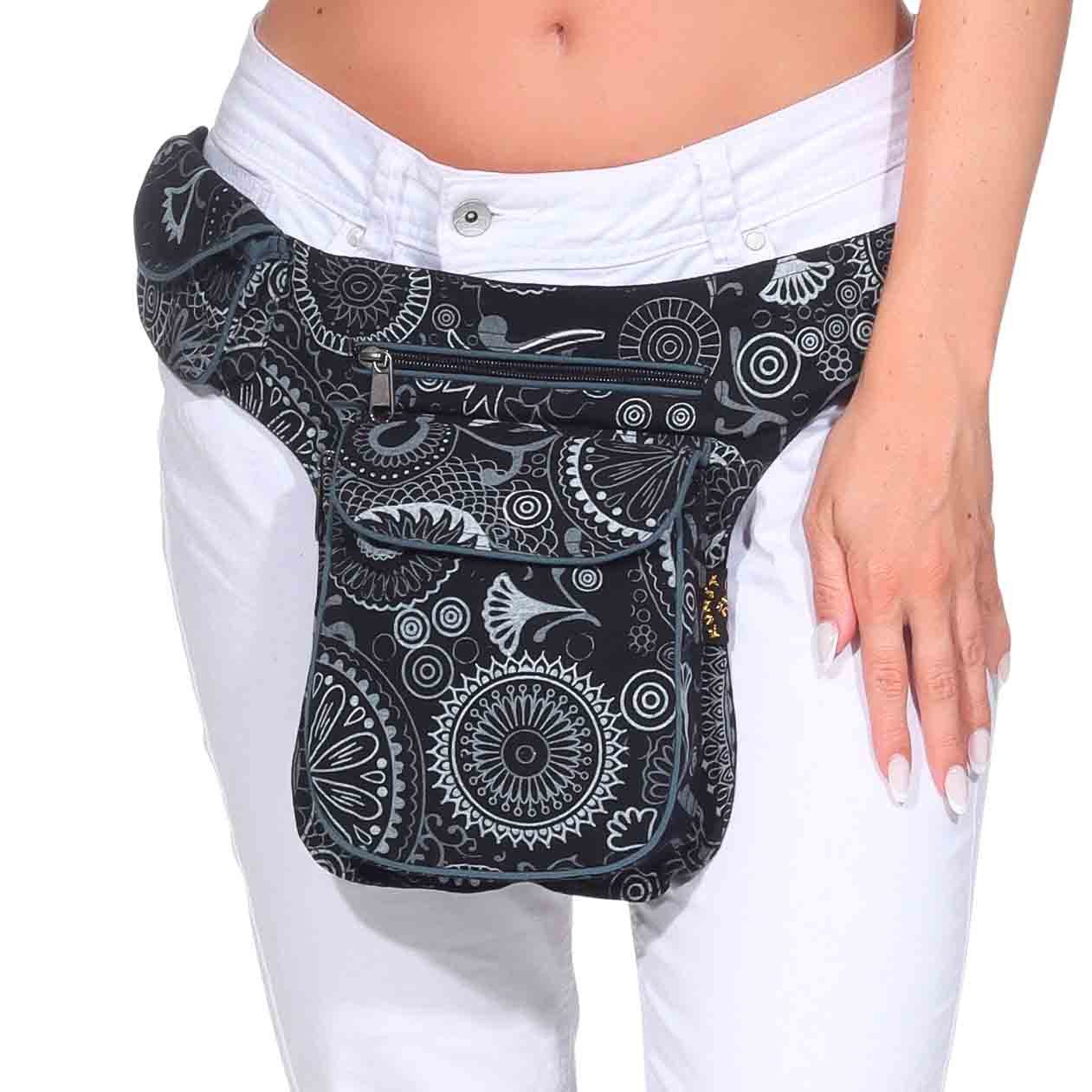 KUNST UND MAGIE Bauchtasche Schulter/Bauchtasche Gürteltasche Crossbody Hüfttasche Hippie Goa