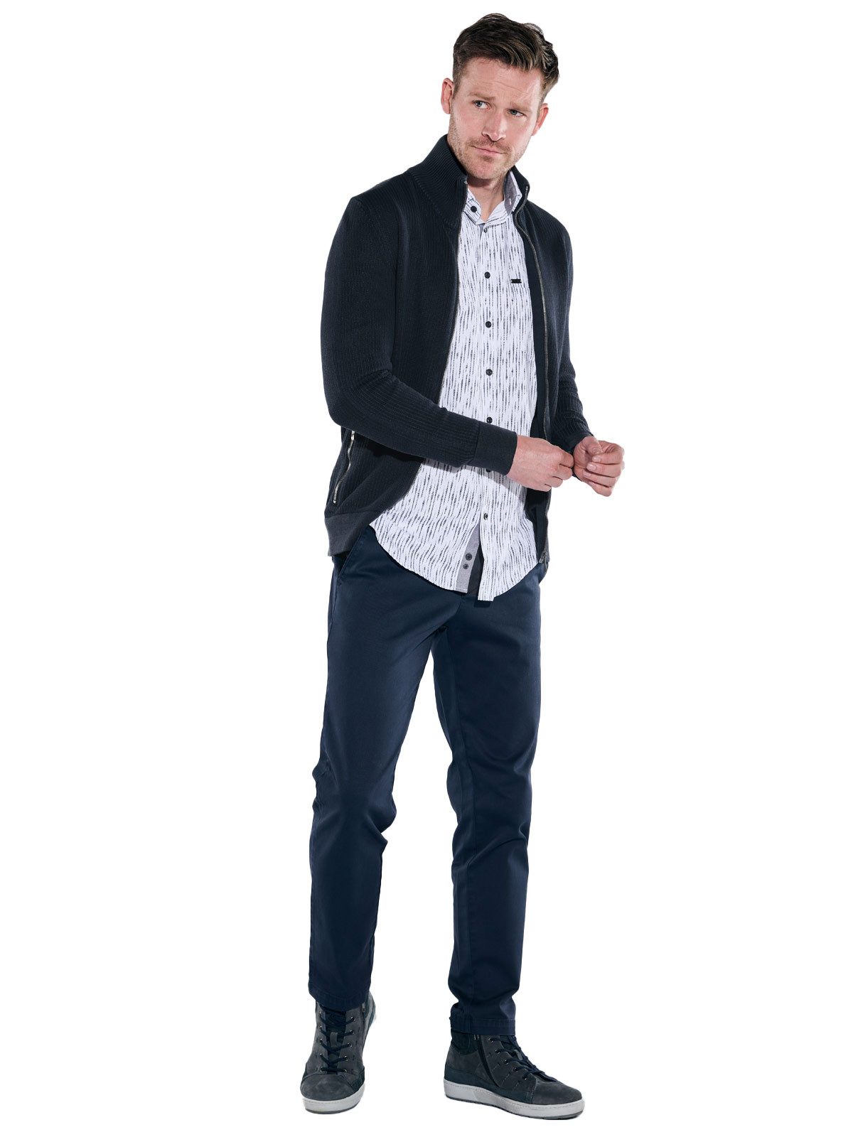 Engbers Cardigan Herren Cardigan regular, Saphirblau