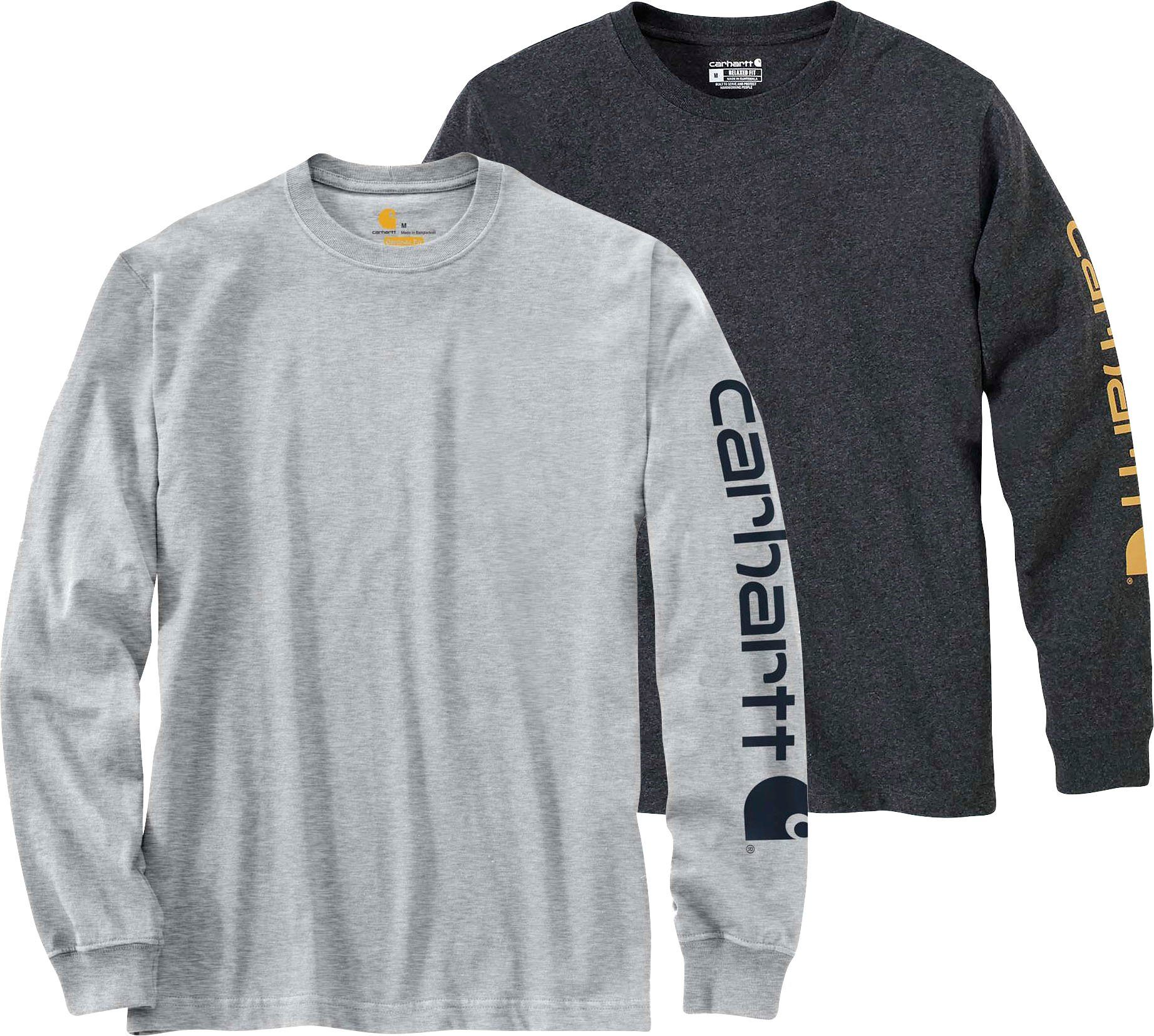Carhartt Langarmshirt Logo Sleeve Graphic T-Shirt grau