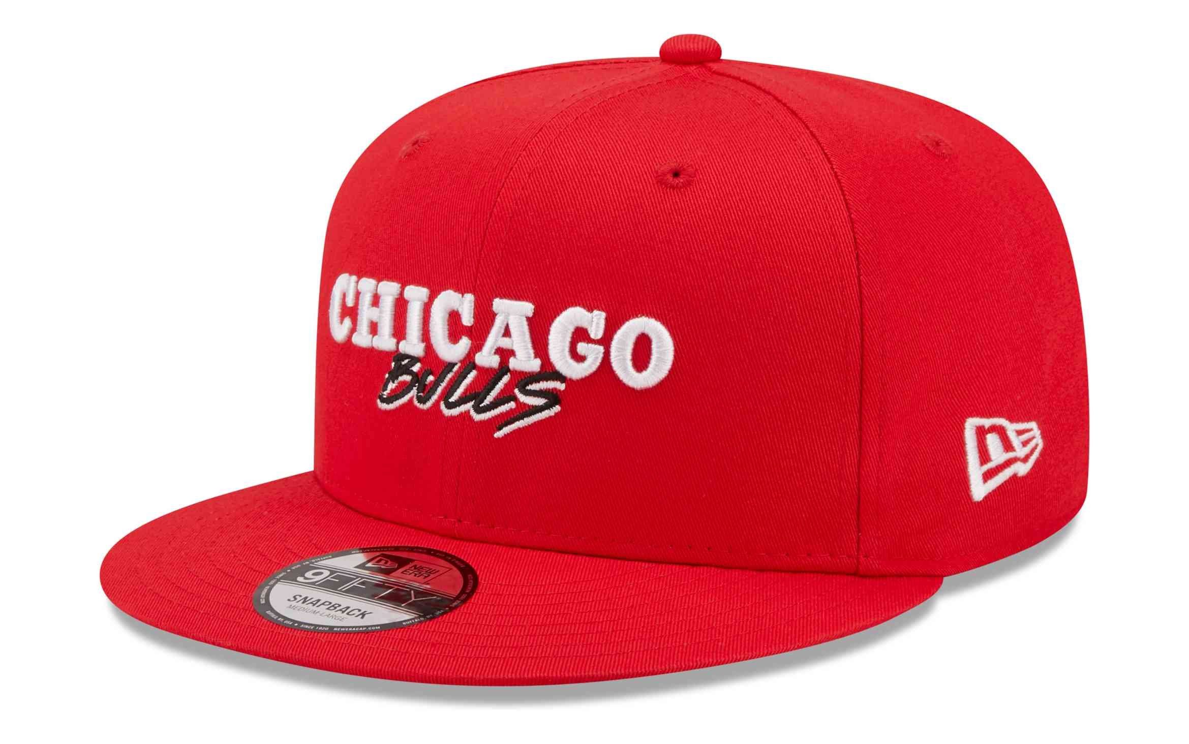 New Era Snapback Cap NBA Chicago Bulls Script Team 9Fifty