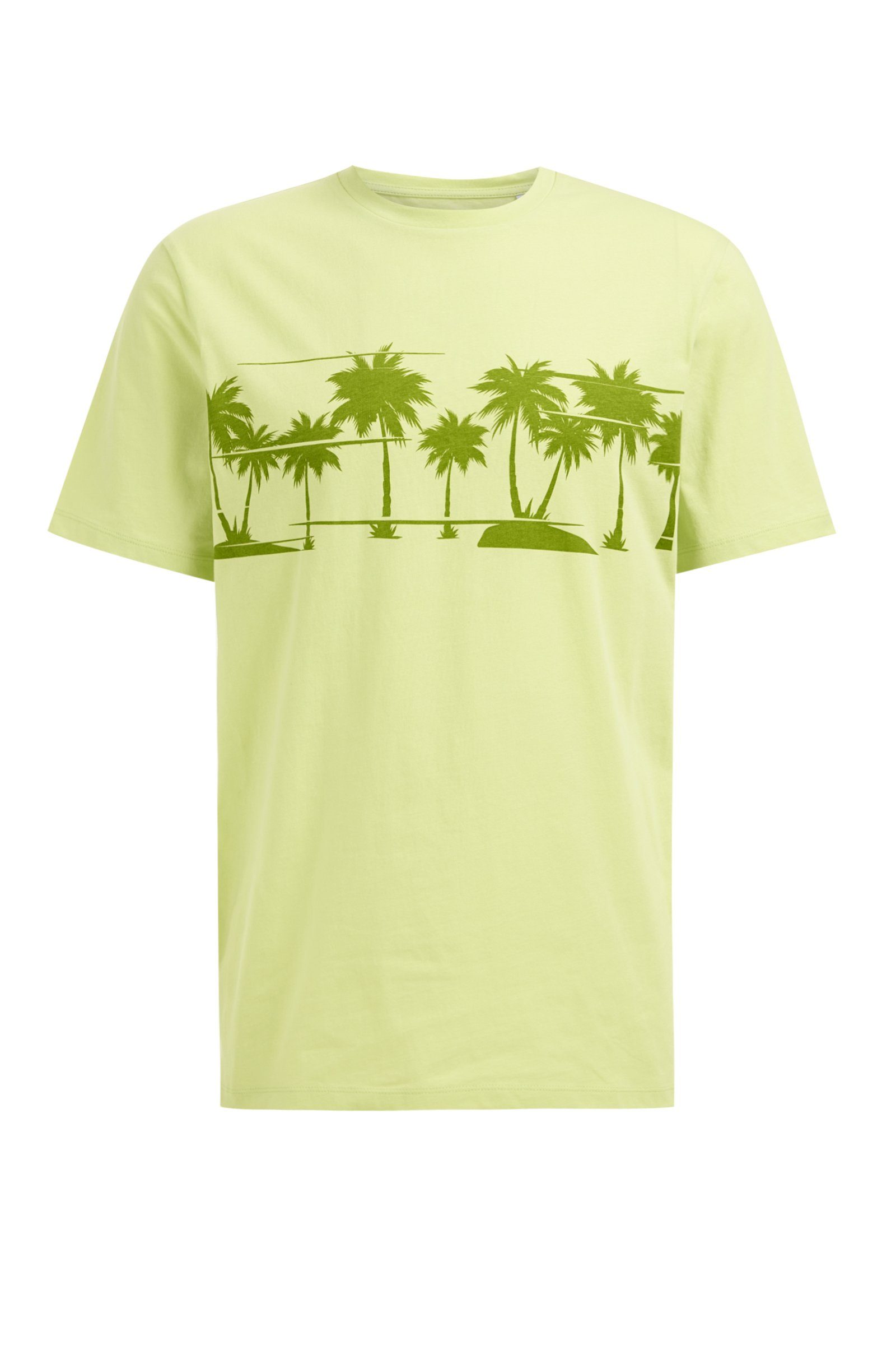 WE Fashion T-Shirt (1-tlg) Giftgrün