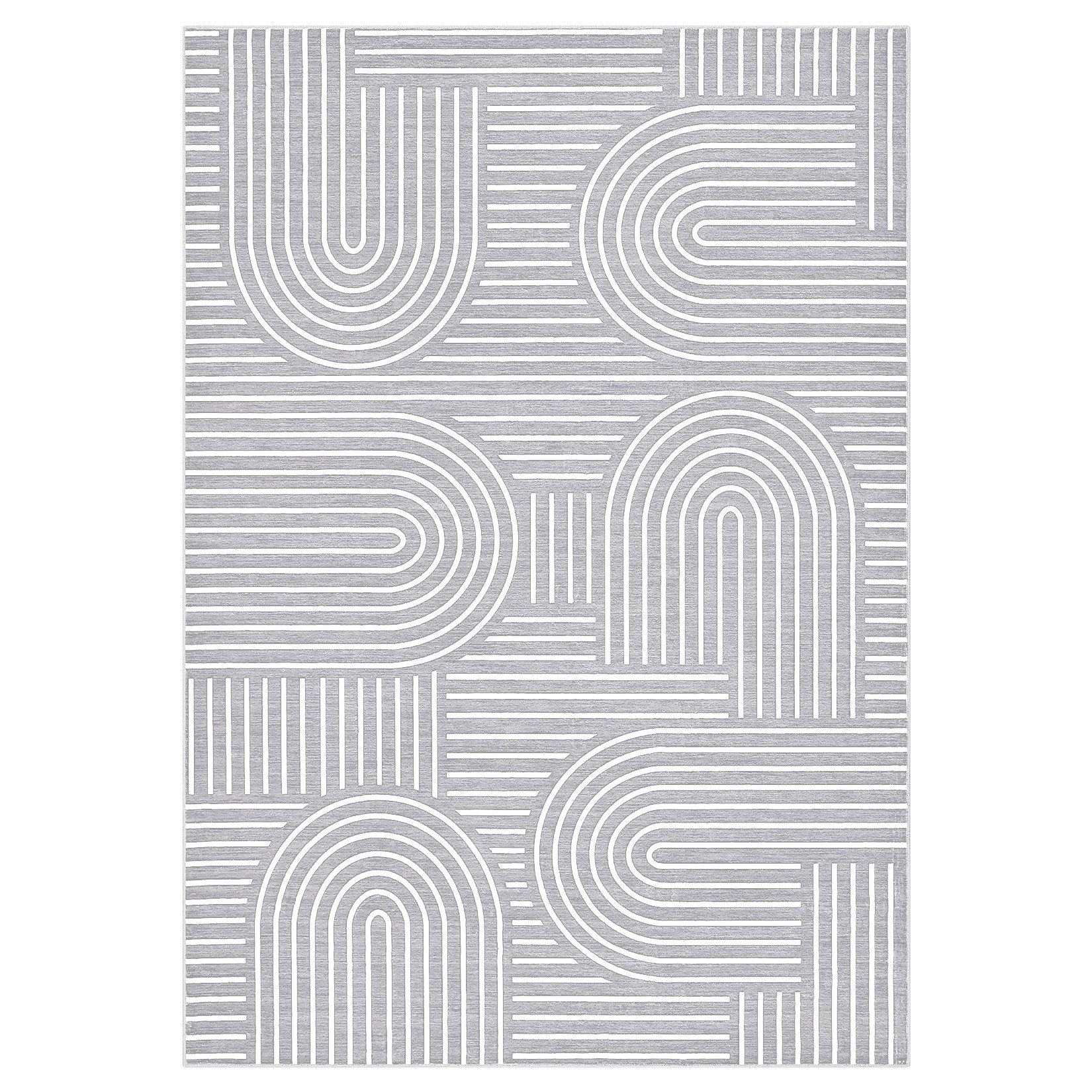 GarveeMore Teppich Rhythmus und Prosodie, rechteckig, Höhe: 7 mm, Geometris günstig online kaufen