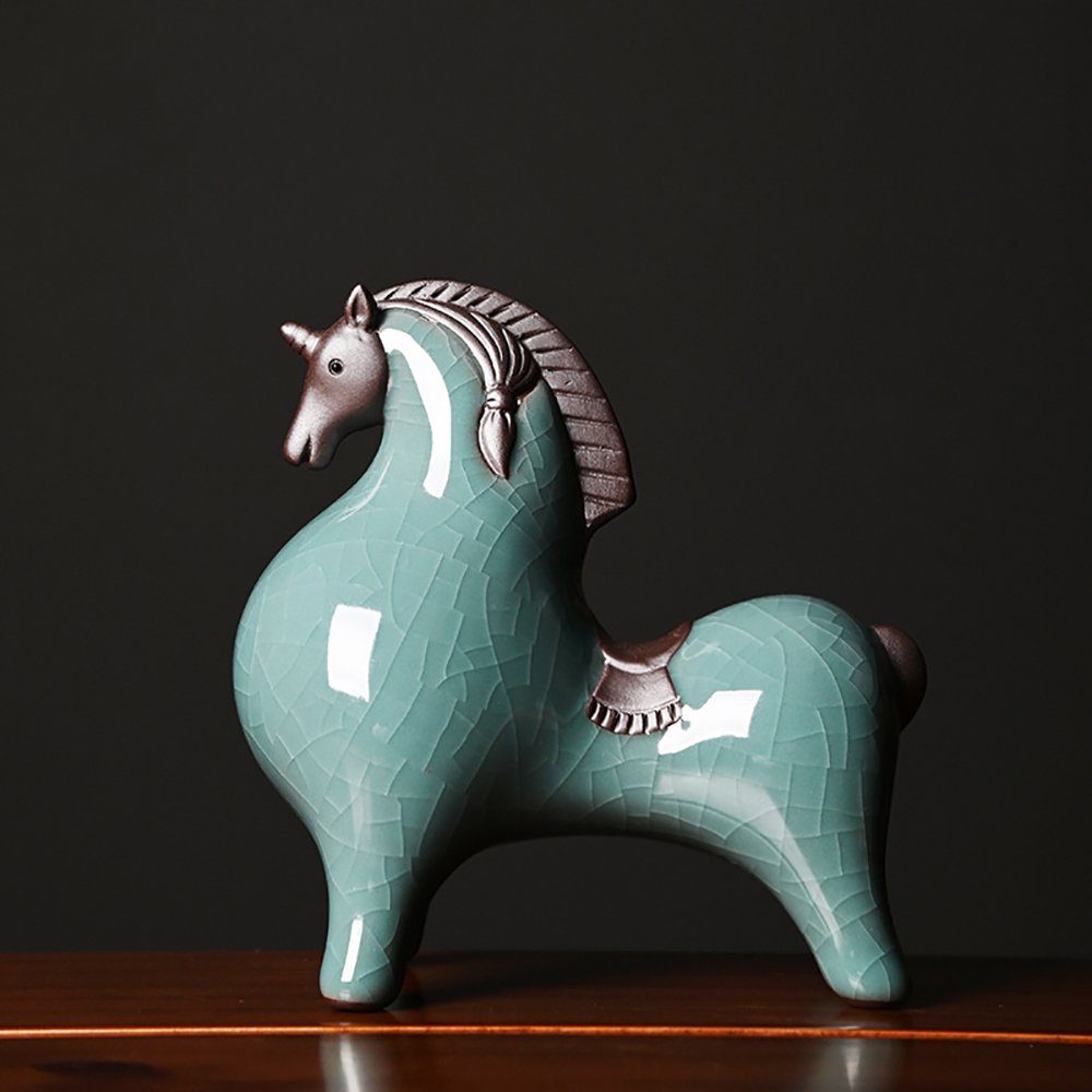 Aphollod Keramik tlg), Pferd Klein Ornamente Dekoobjekt dekorative Keramische Ornament (1 Tang