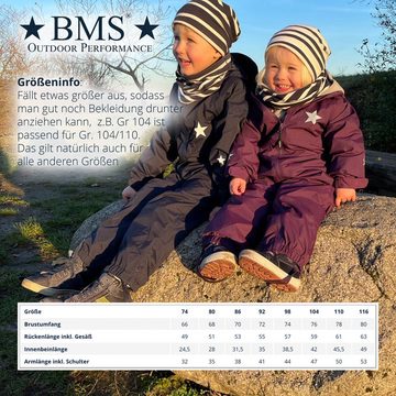 BMS Regenoverall Regenanzug für Kinder 100% wasserdicht & atmungsaktiv - PFC frei im praktischen Design