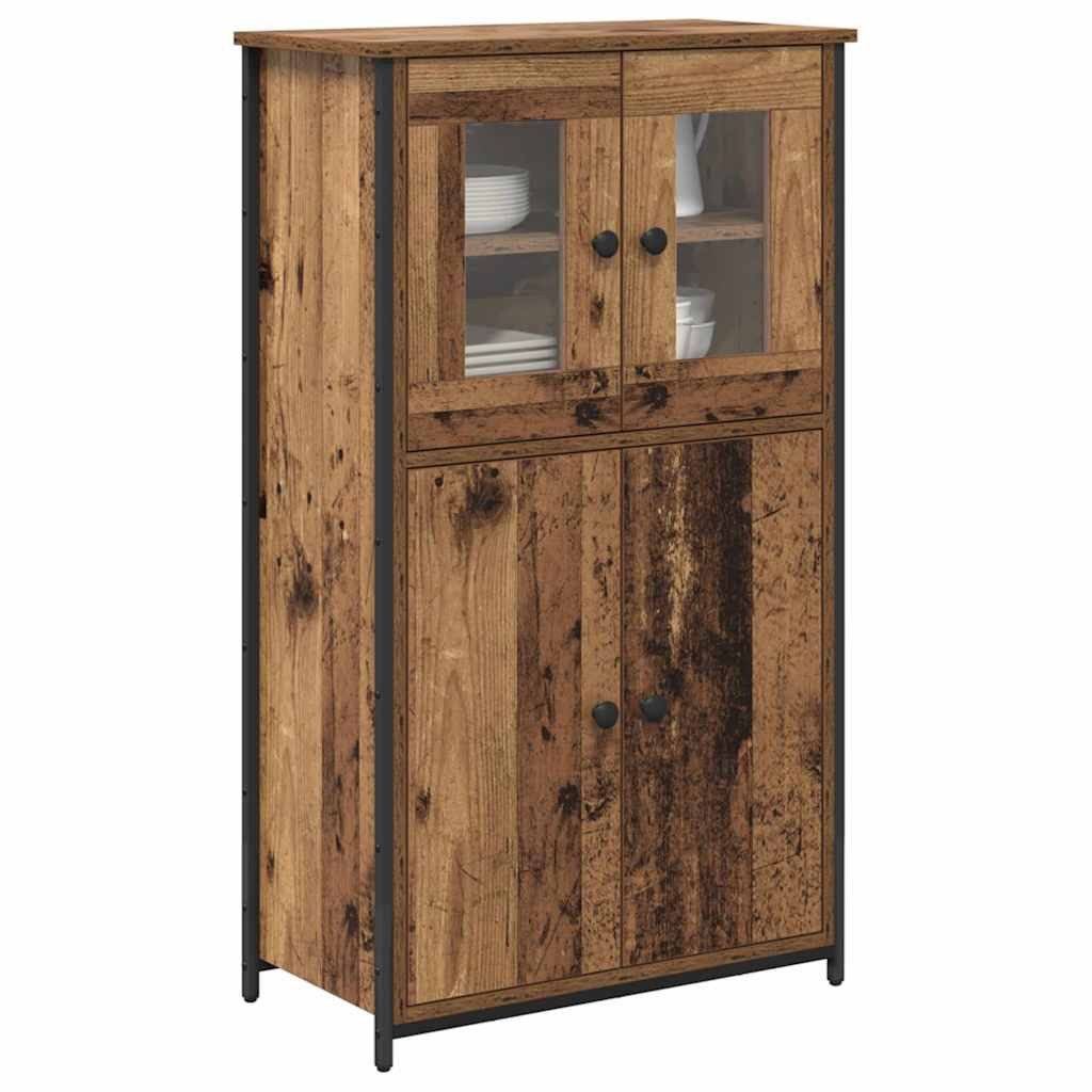 vidaXL Highboard Highboard Altholz 62 x 32 x 106,5 cm Holzwerkstoff (1 St)