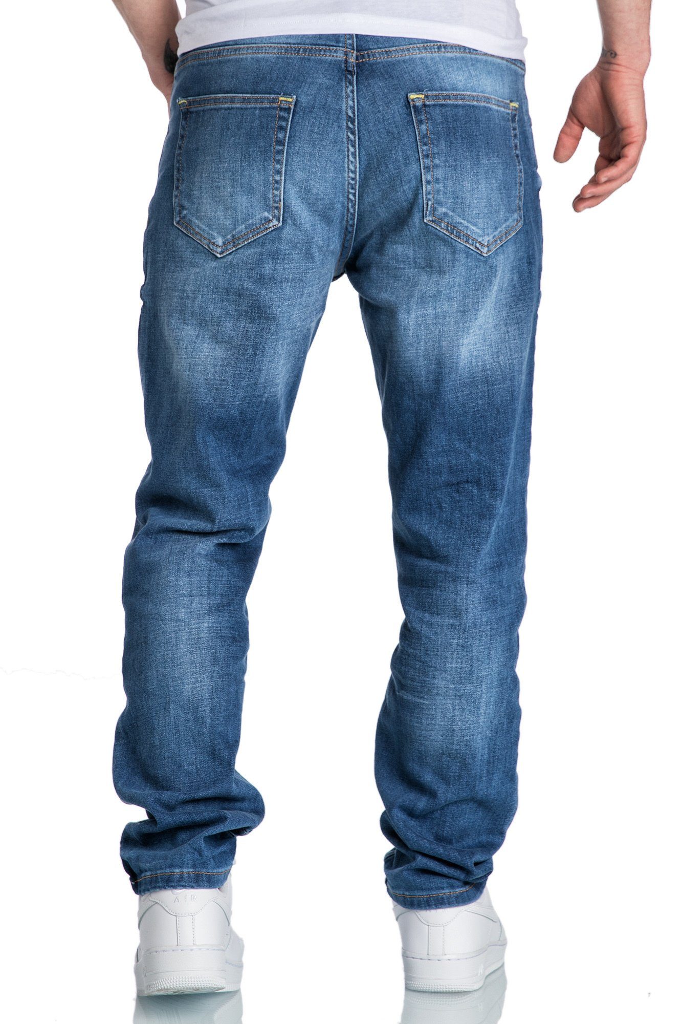 Amaci&Sons Straight-Jeans KANSAS Regular Fit Destroyed Jeans