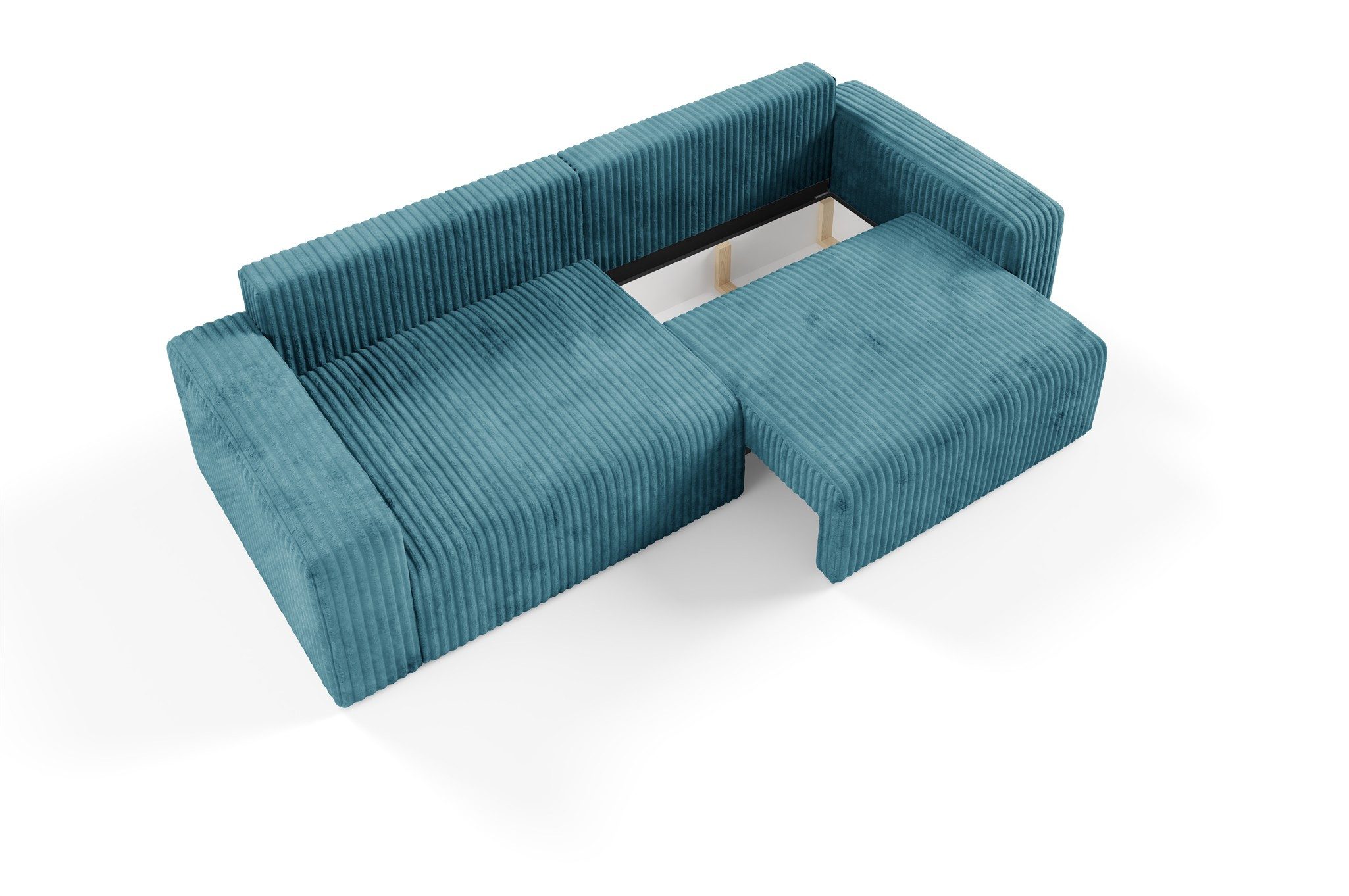 Fun Möbel 3-Sitzer Sofa FUN ALEGRIA mit Schlaffunktion in Velourstoff Tilia, inkl. Schlaffunktion und Bettkasten, mit Bettfunktion und Bettkasten