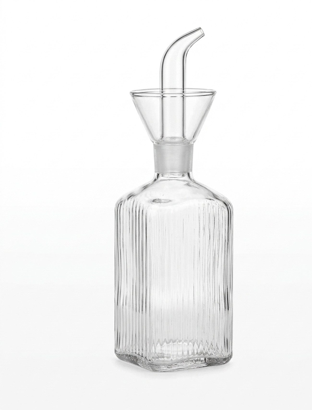 COFI 1453 Ölspender Stripe, (1-tlg), mit Ausgießer, 255 ml, Borosilikatglas mit Riffledesign