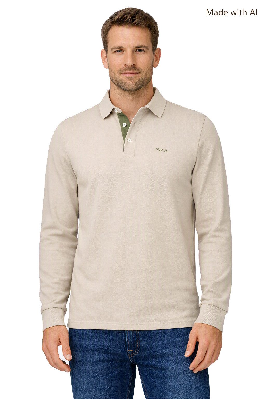 New Zealand Auckland Langarm-Poloshirt New Zealand Auckland Herren Langarm‑Polo (1-tlg)