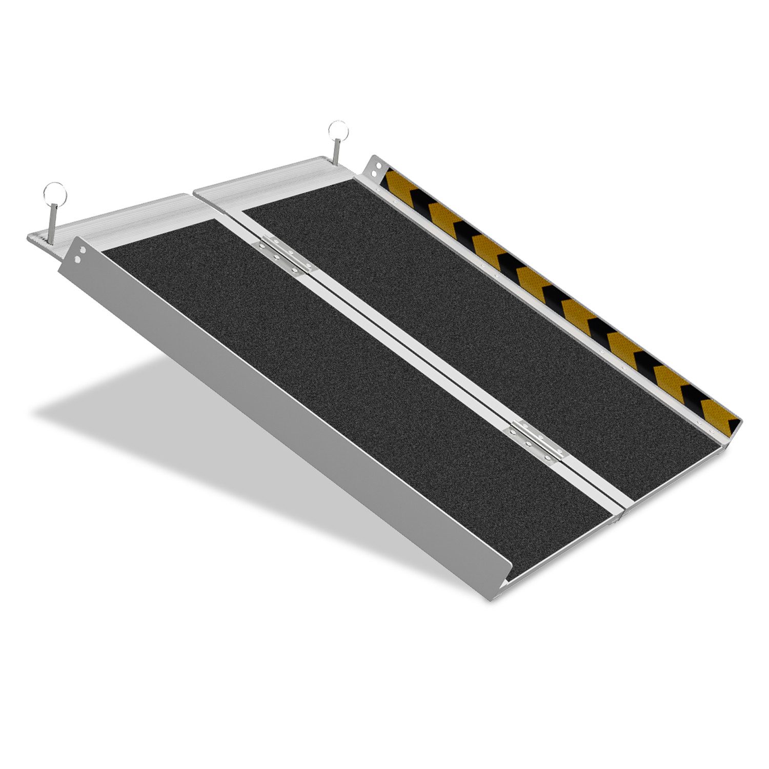 Clanmacy Auffahrrampe Rollstuhlrampe bis 270kg Rollirampe Auffahrrampe Laderampe Klappbar