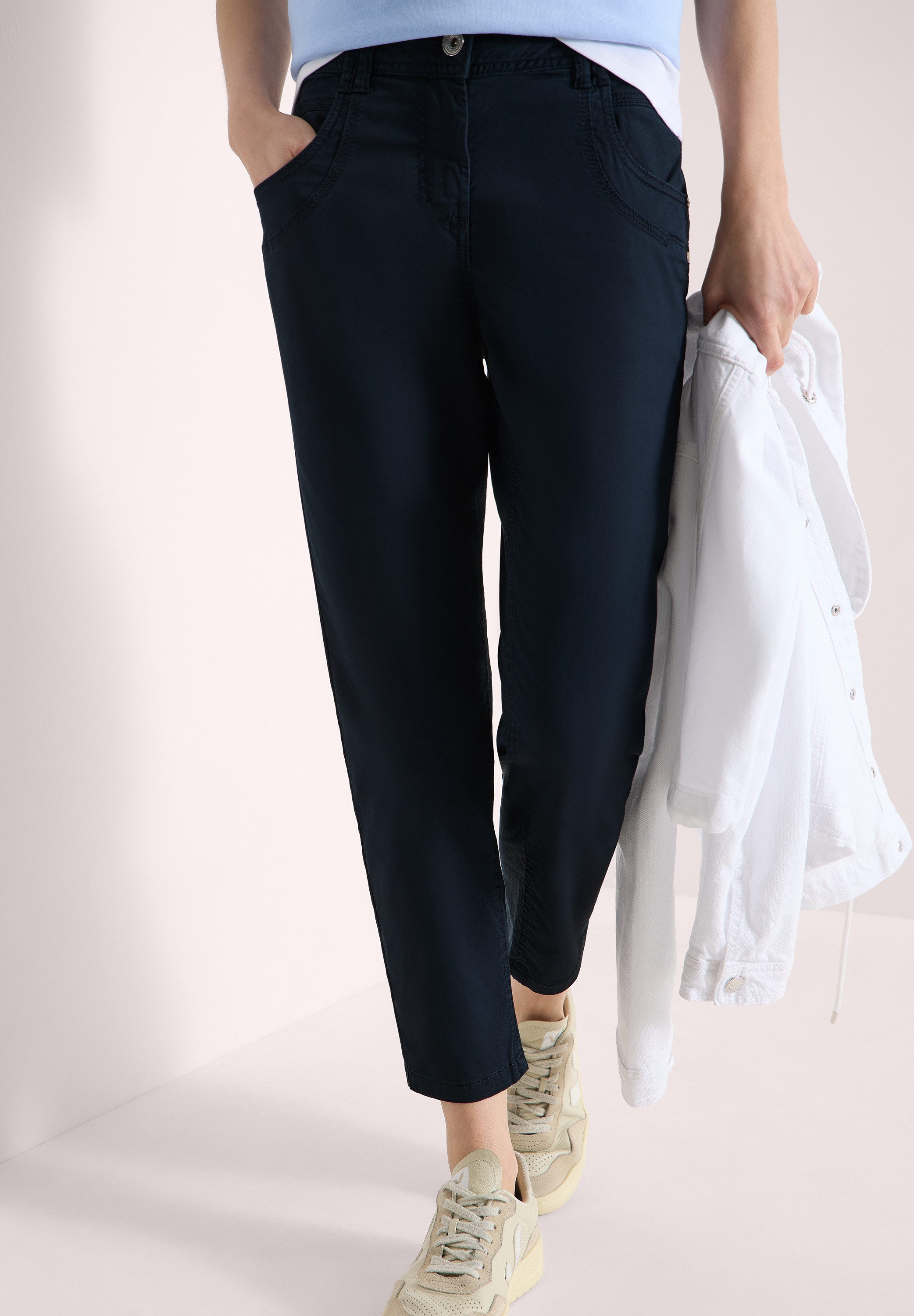 CECIL Stoffhose aus Baumwolle mit Stretchanteil