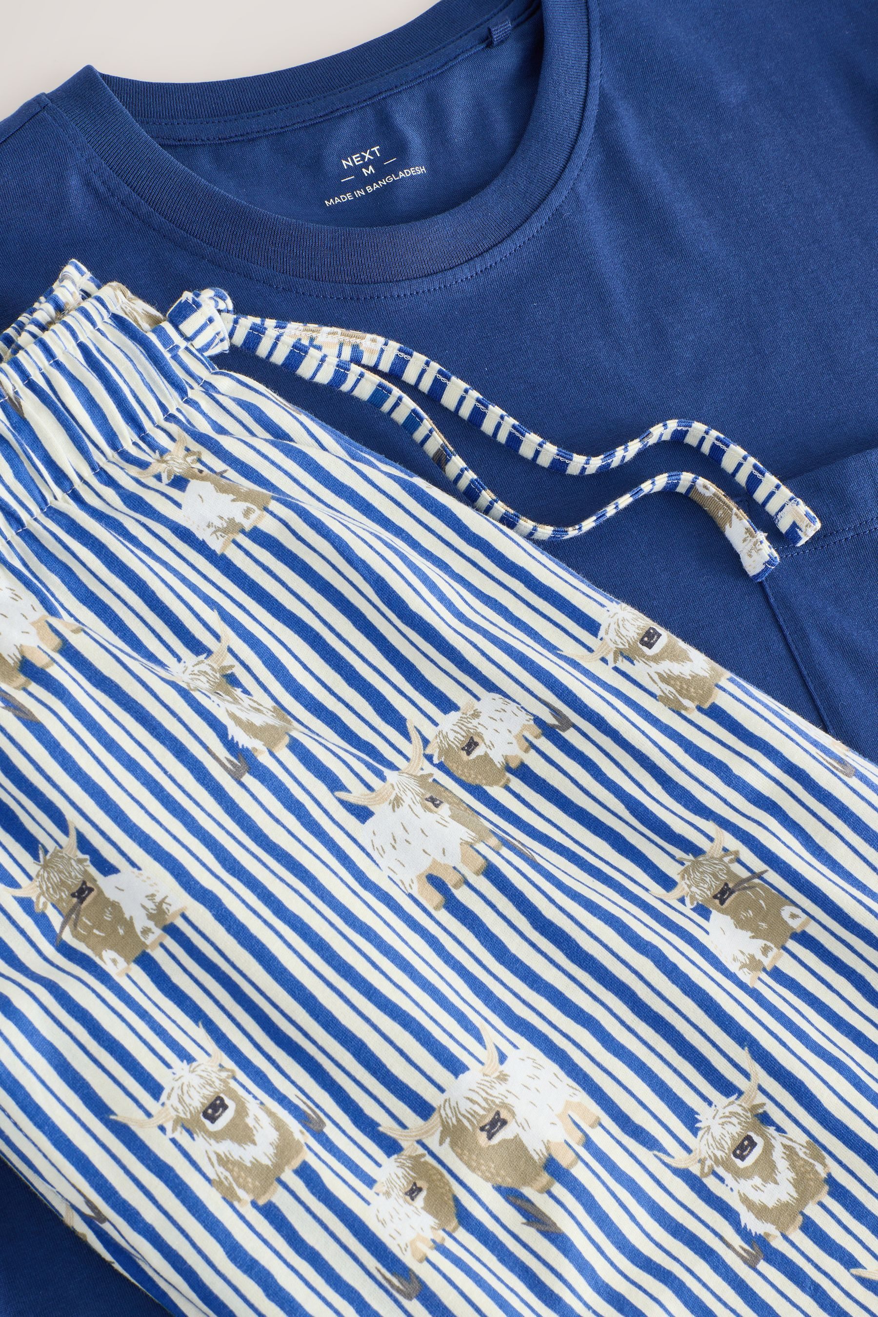 Next Pyjama Kurzarm-Schlafanzug, Hochlandrind Hamish (2 tlg) günstig online kaufen