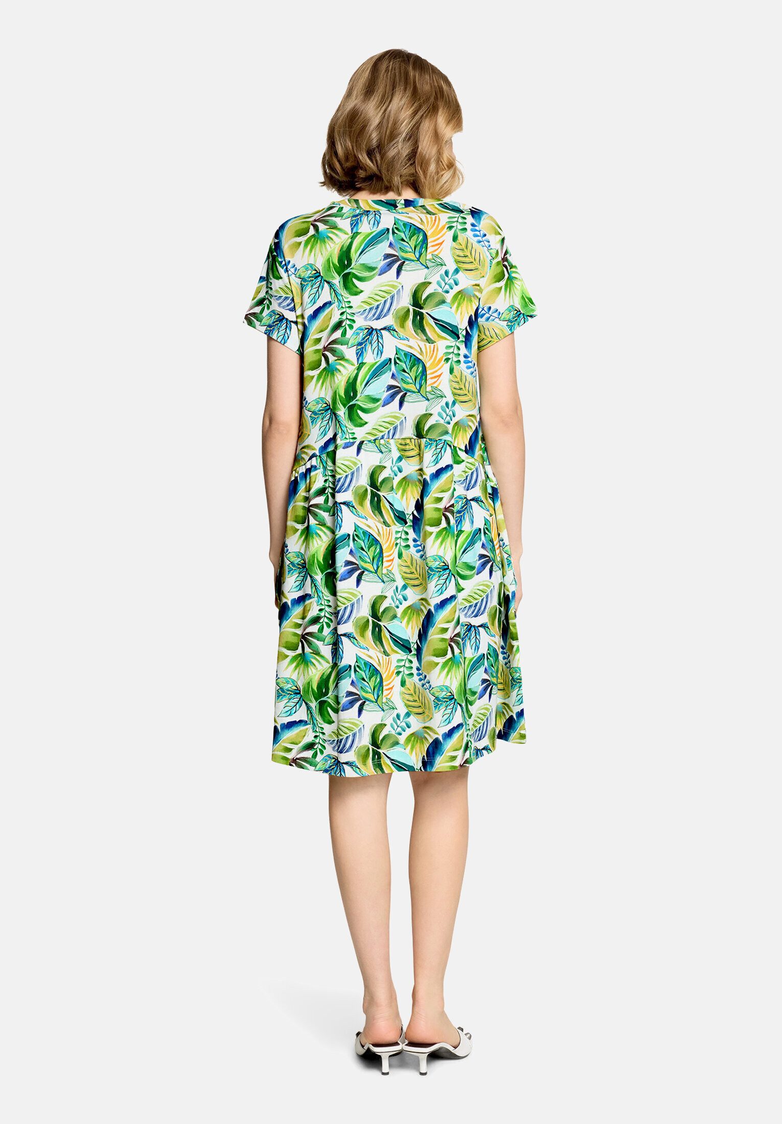 Cartoon Druckkleid Damen mit Eingrifftaschen