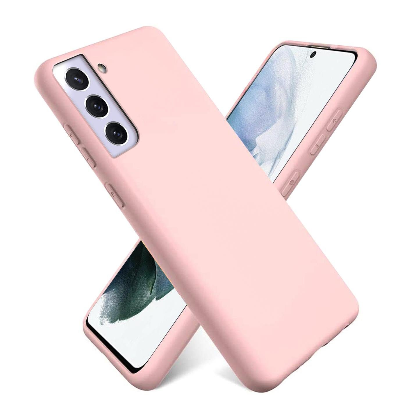 CoolGadget Handyhülle Silikon Case für das Samsung Galaxy S23 Slim TPU Cover 6,1 Zoll, Weiche Schutz Hülle mit Innen Fleece aus Stoff Handy Tasche
