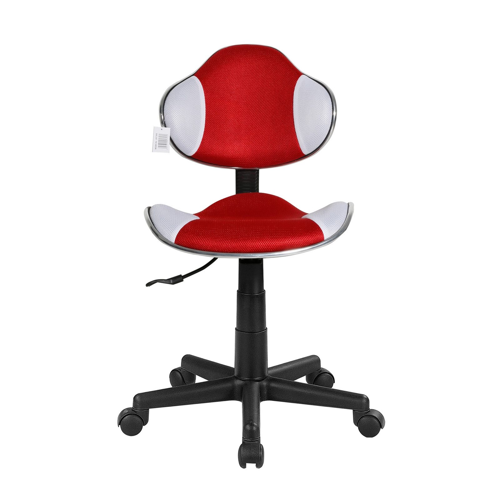 HTI-Line Drehstuhl Drehstuhl Mila Rot Weiß (Stück, 1 St), Schreibtischstuhl Kinderbürostuhl drehbar