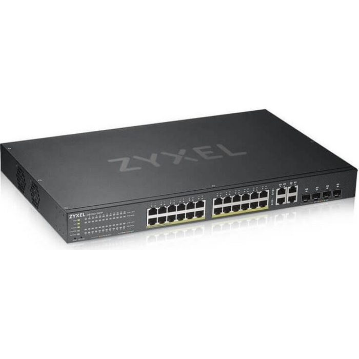 Zyxel GS1920-24HP V2 28-Port Gigabit Ethernet - Netzwerk Switch - schwarz Netzwerk-Switch
