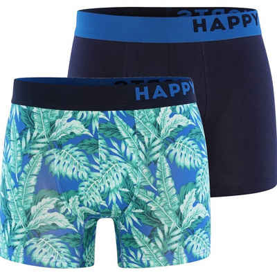 HAPPY SHORTS Retro Pants 2-Pack Trunks Leaves
