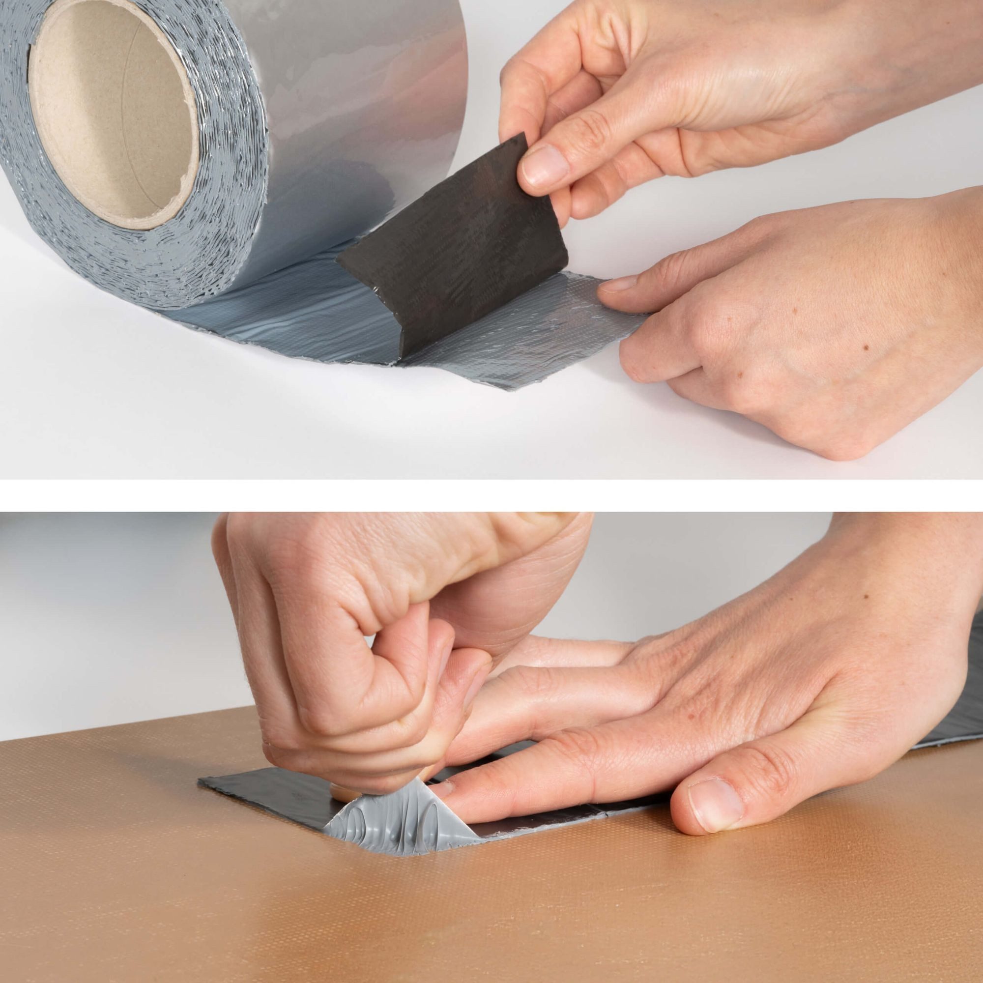 DAPRONA Dichtband (Butylband, Panzertape 10m x 50mm, 1 Stück Ziegelrot Dichtungsband Alu, 1-St) Reparaturband, Dichtband Fenster Dachrinne, wasserfest, hitzebeständig