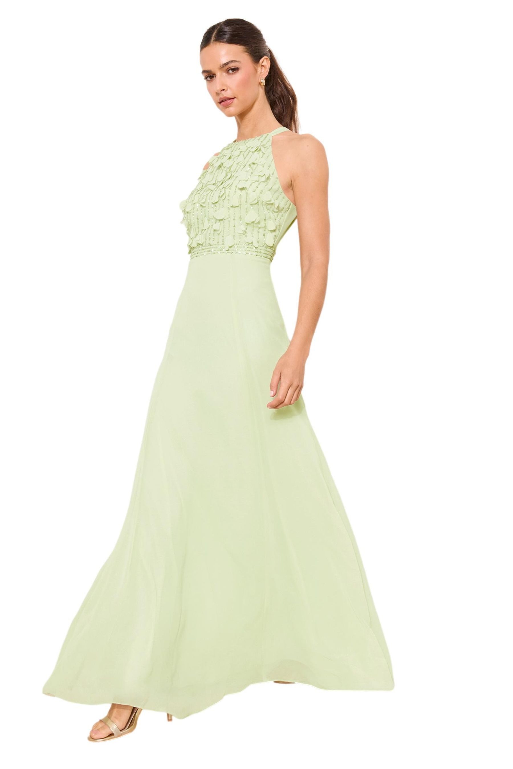 LIPSY Maxikleid Lipsy Brautjungfer-Neckholder-Maxikleid, Kurzgröße (1-tlg)