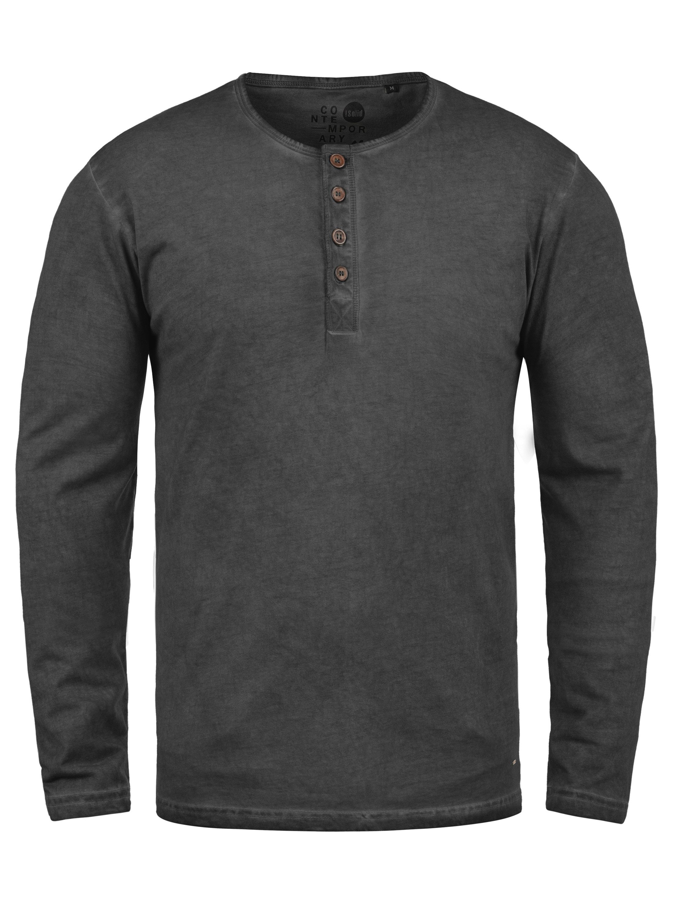 !Solid Rundhalsshirt SDTimur Longsleeve mit Used-Look günstig online kaufen
