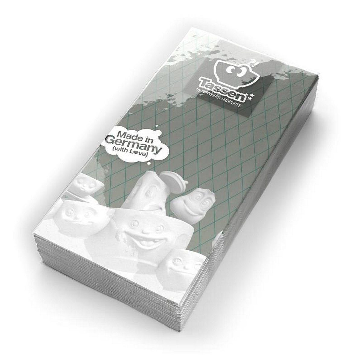 FIFTYEIGHT PRODUCTS Papierserviette TV Tassen, 16 Stück