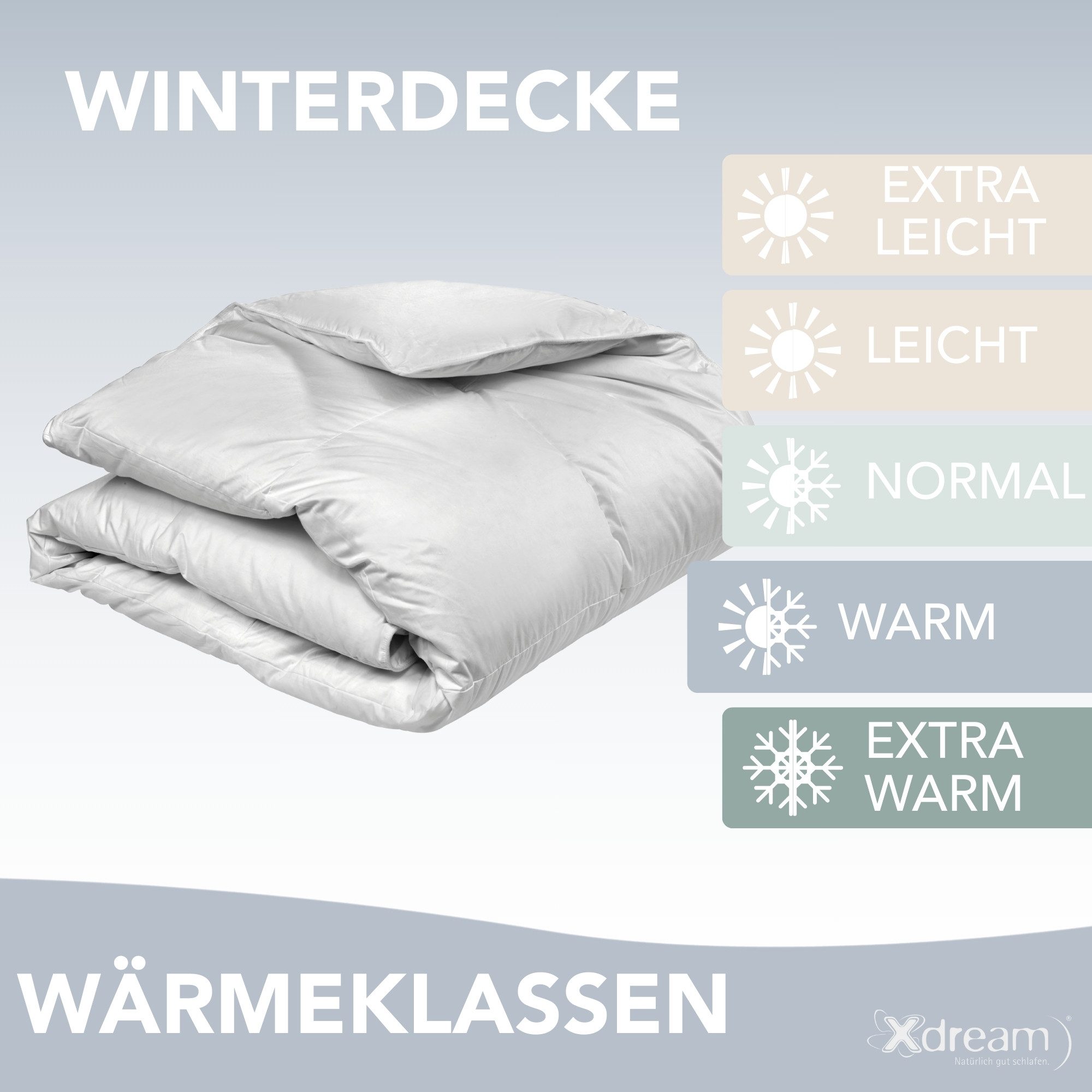 XDREAM Daunenbettdecke Nature Daunendecke, 135x200 cm und weitere Größen, F günstig online kaufen