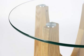 Zuiver Couchtisch Beistelltisch Glastisch KOBE Rund mit Glasplatte von Zuiver Ø 45 cm