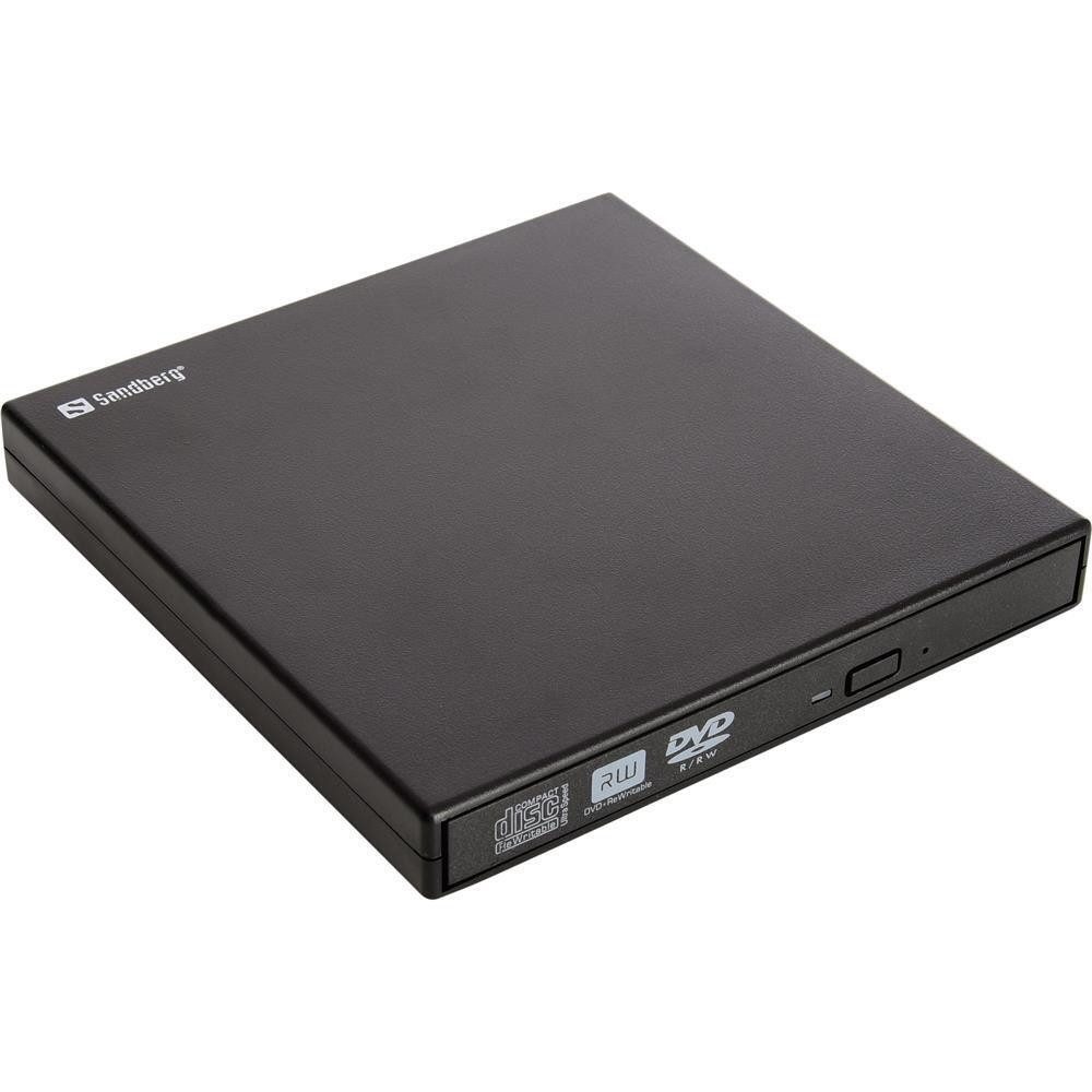 Sandberg Sandberg USB Mini DVD Brenner für Computer ohne Laufwerk. DVD-Rekorder (DVD-RW, USB 2.0, USB 2.0, sofort einsatzbereit, DVD-RW)