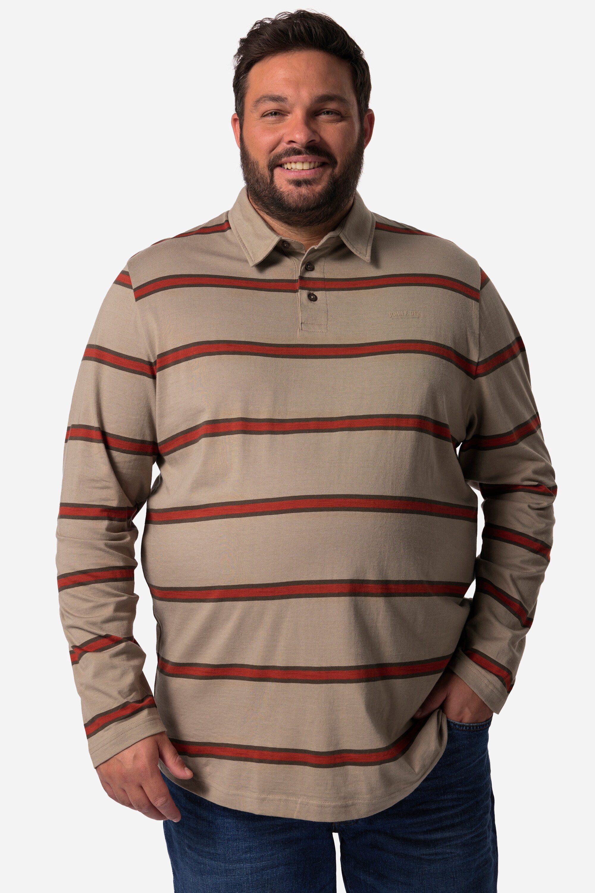 John F. Gee Poloshirt Poloshirt Langarm Ringel
