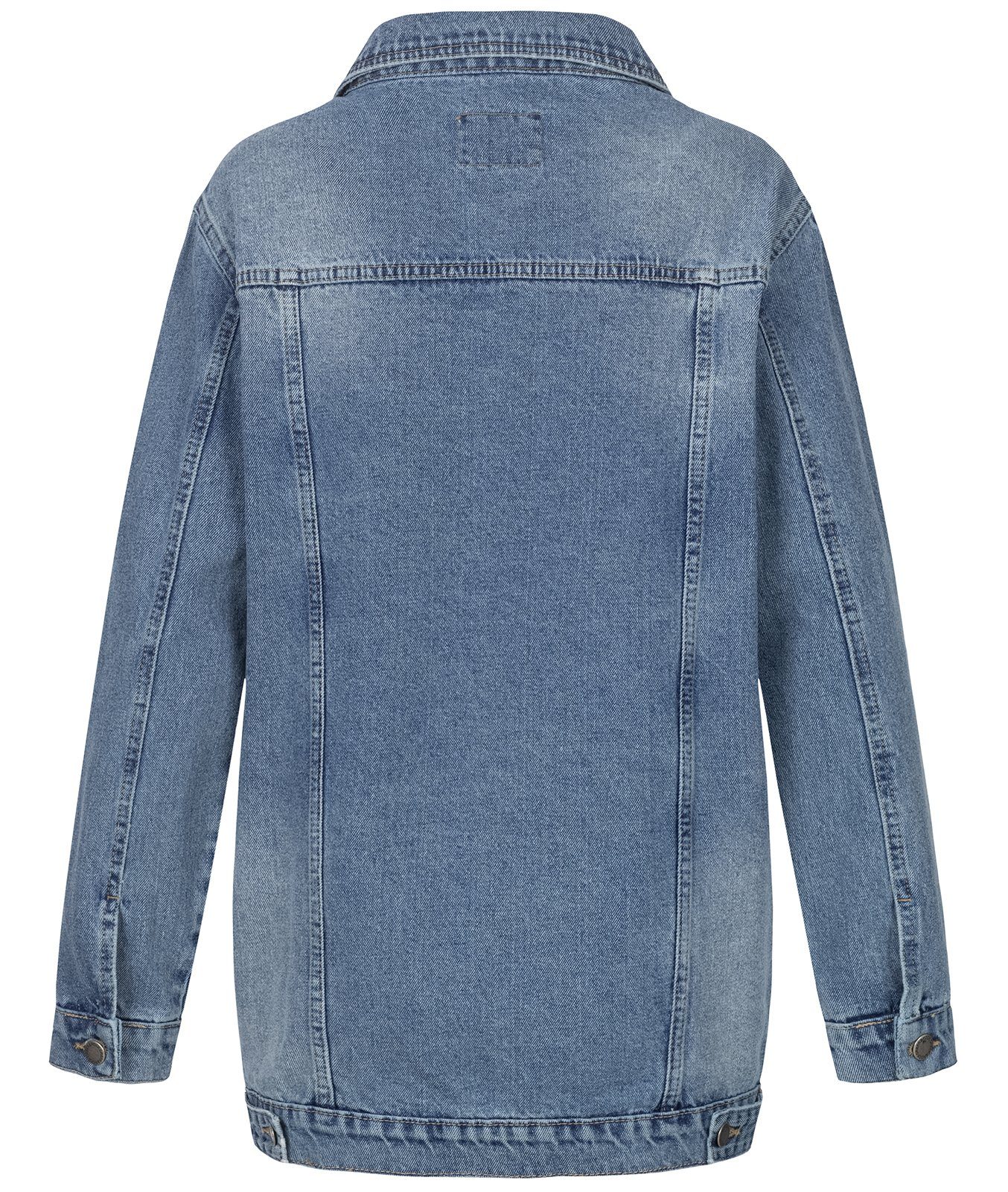 Rock Creek Jeansjacke Damen Jeansjacke Oversize D-480