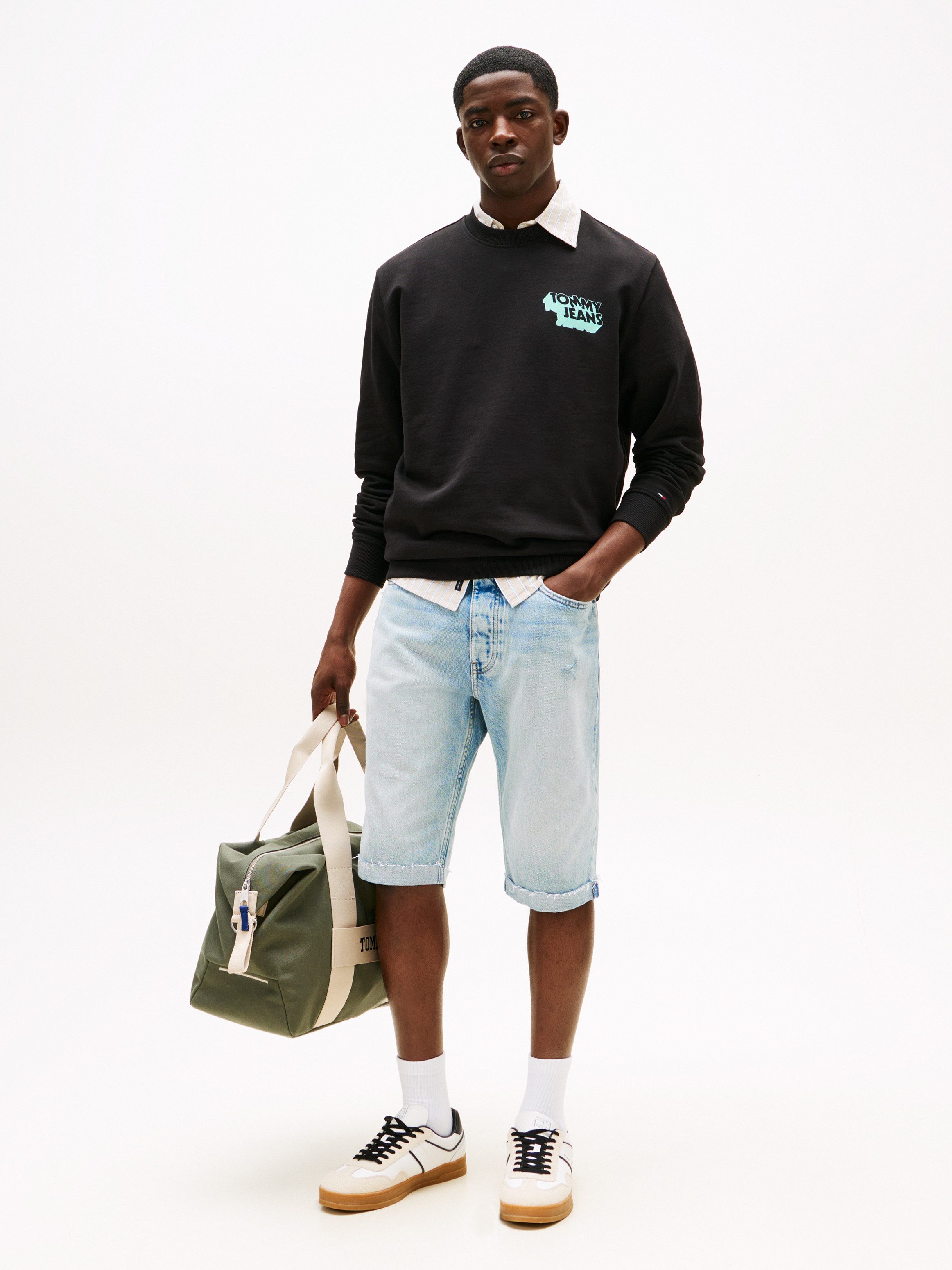 Tommy Jeans Sweatshirt TJM REG STACK CREW EXT Mit Rundhalsausschnitt günstig online kaufen