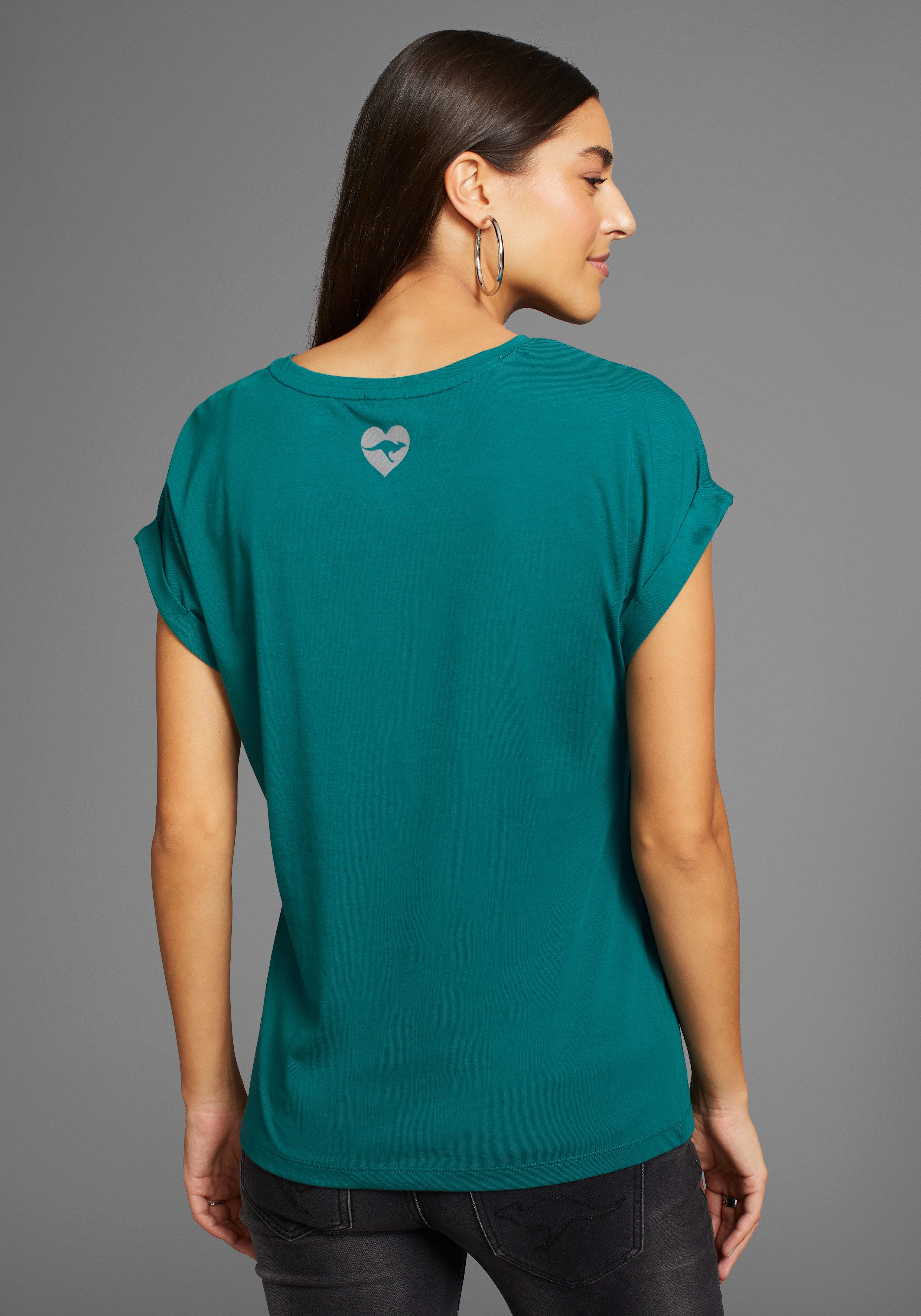 KangaROOS Kurzarmshirt mit Placement-Print günstig online kaufen