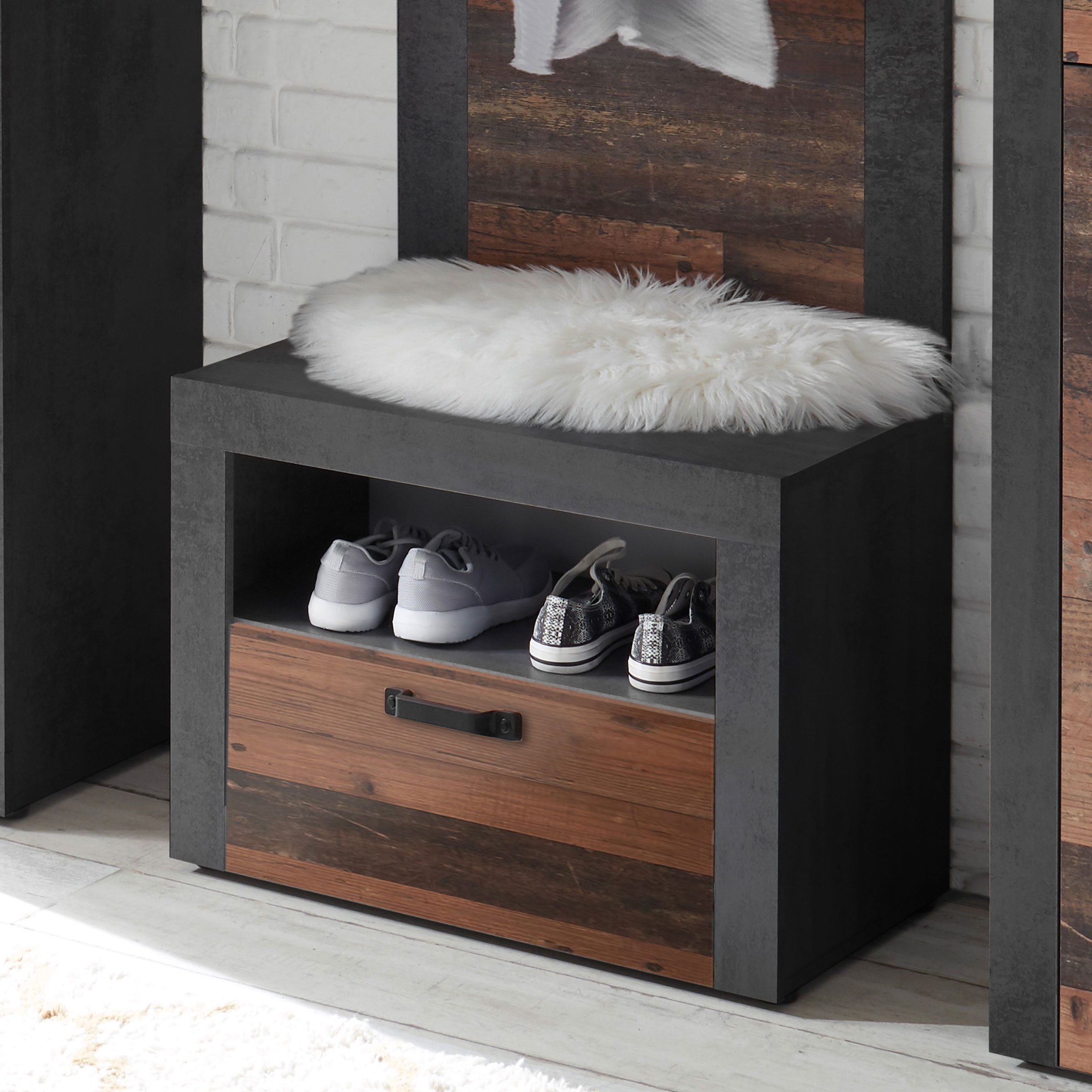 Bega Consult Schuhbank Garderobenbank Jones Matera Old Wood Schuhbank