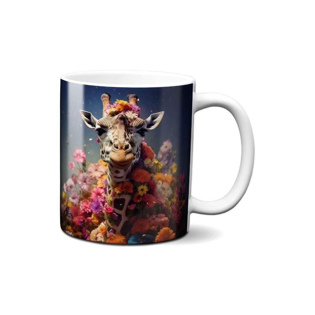 Tasse Hustling Sharks® Tasse mit Tiermotiv - Die schöne Giraffe - Geschenk