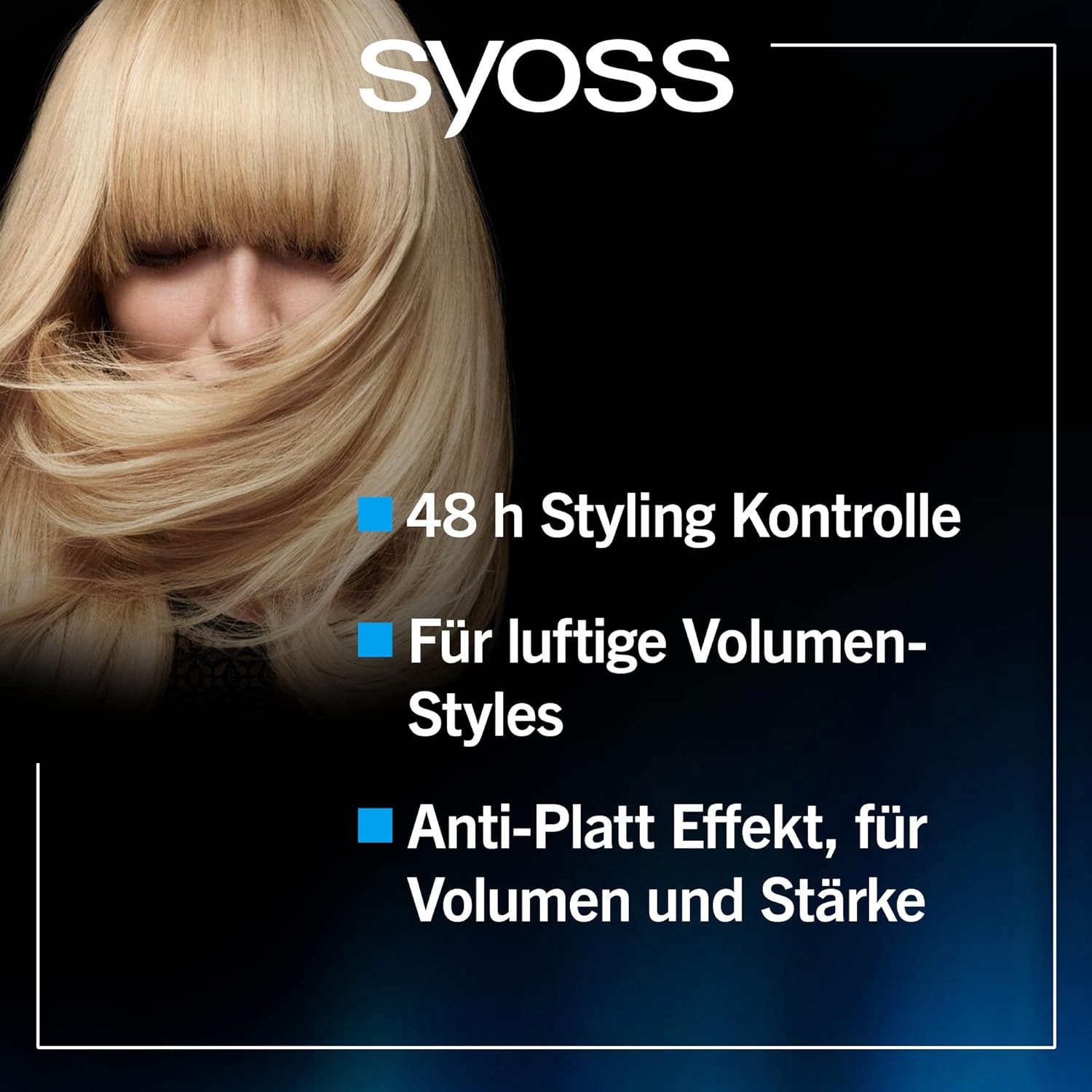 Syoss Haarspray Volume Lift 400 ml, Styling Spray, für 100% Volumen
