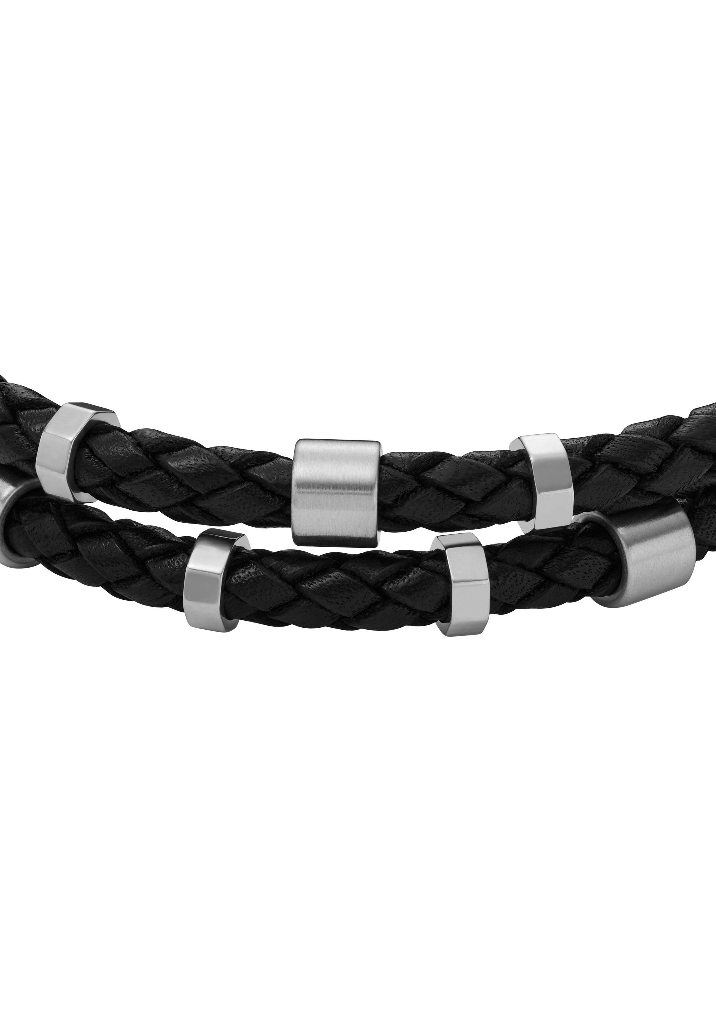 Fossil Armband Schmuck Geschenk Edelstahl Leder Armschmuck JEWELRY