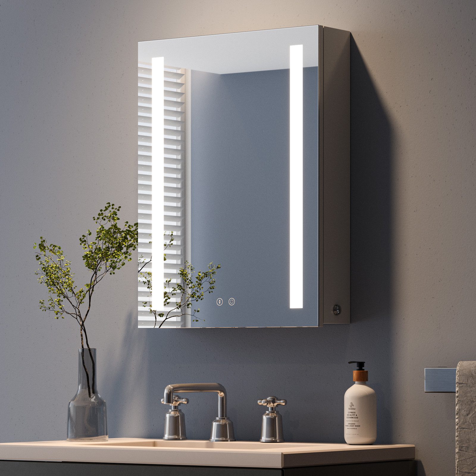 Dripex Badezimmerspiegelschrank LED Spiegelschrank mit Steckdose günstig online kaufen