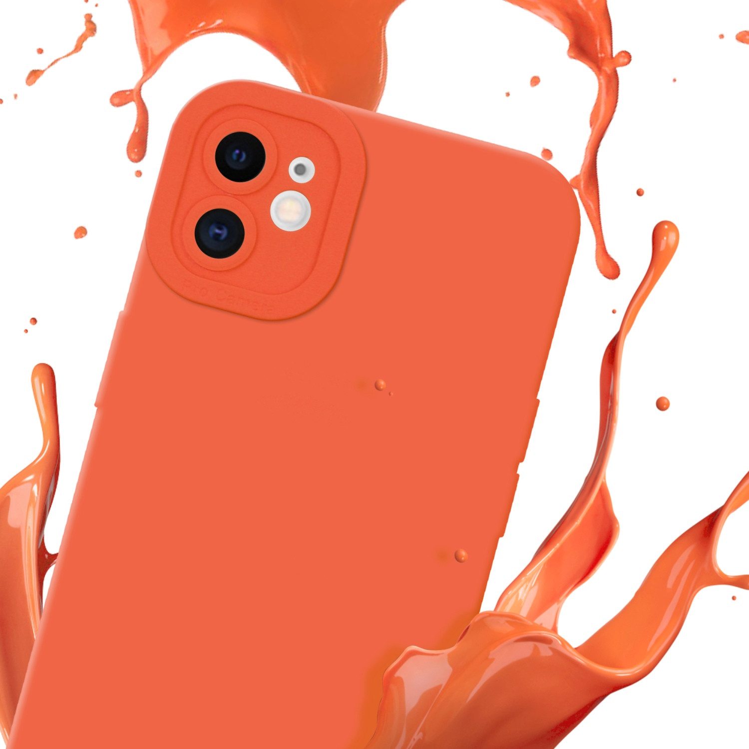 Cadorabo Handyhülle für iPhone 12 Hülle Apple iPhone 12, Hülle Schutzhülle TPU Silikon Case Cover