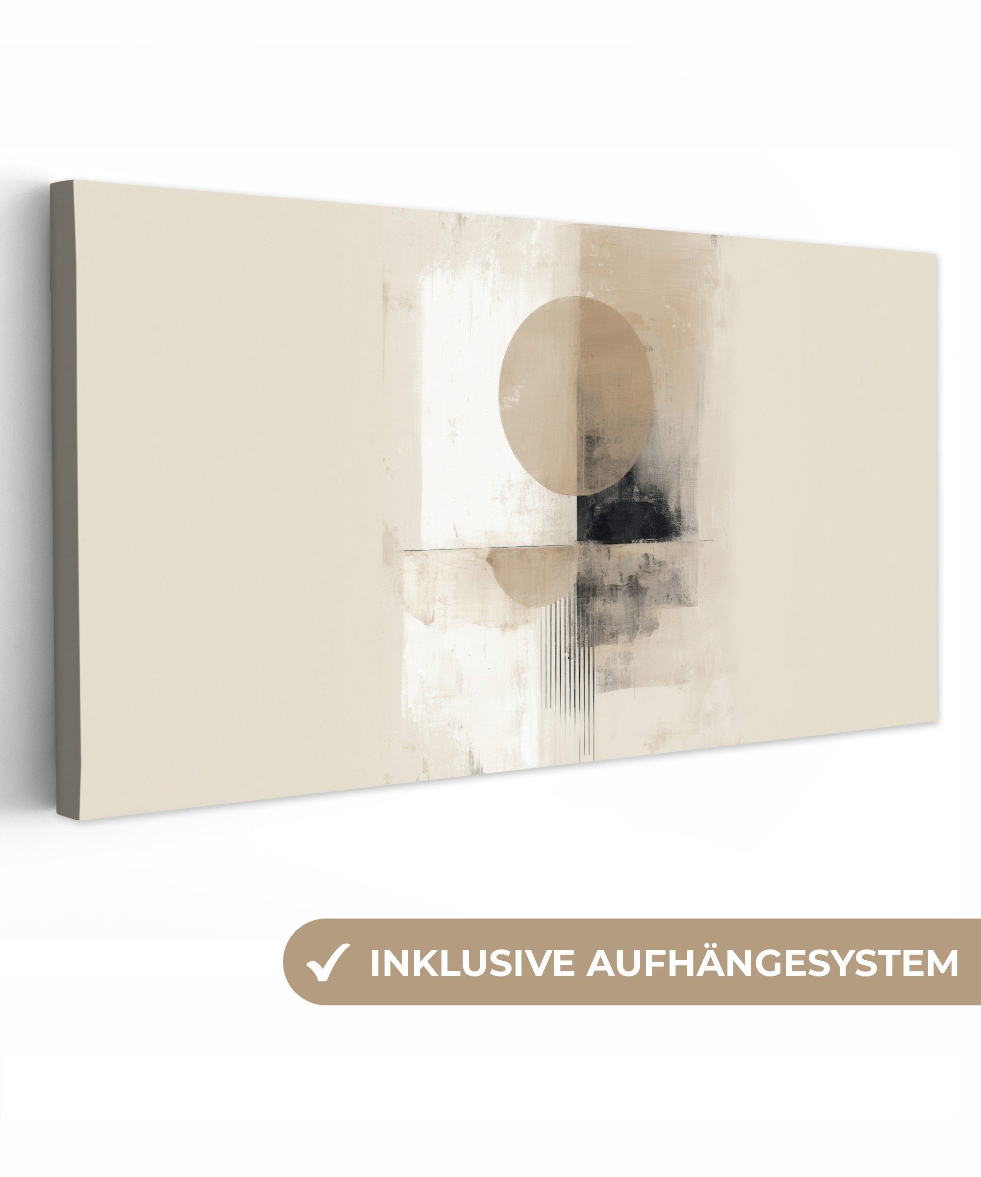 OneMillionCanvasses® Leinwandbild Panorama Kreis - Zusammensetzung günstig online kaufen