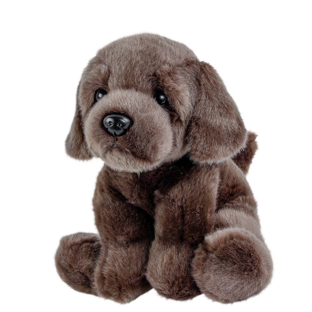 Plüschtier Stofftier Chocolate Labrador Hund H. ca. 16cm Schoko 