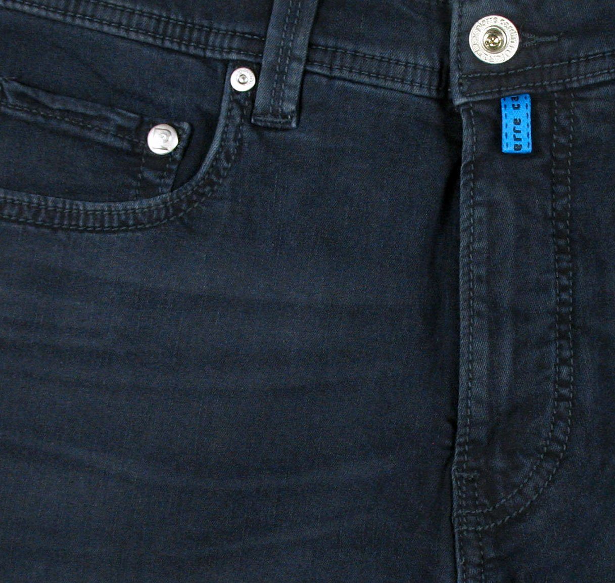 Pierre Cardin Blue 5-Pocket-Jeans Organic Fit Jeans Lyon Futureflex Tapered Deep Cotton Buffies