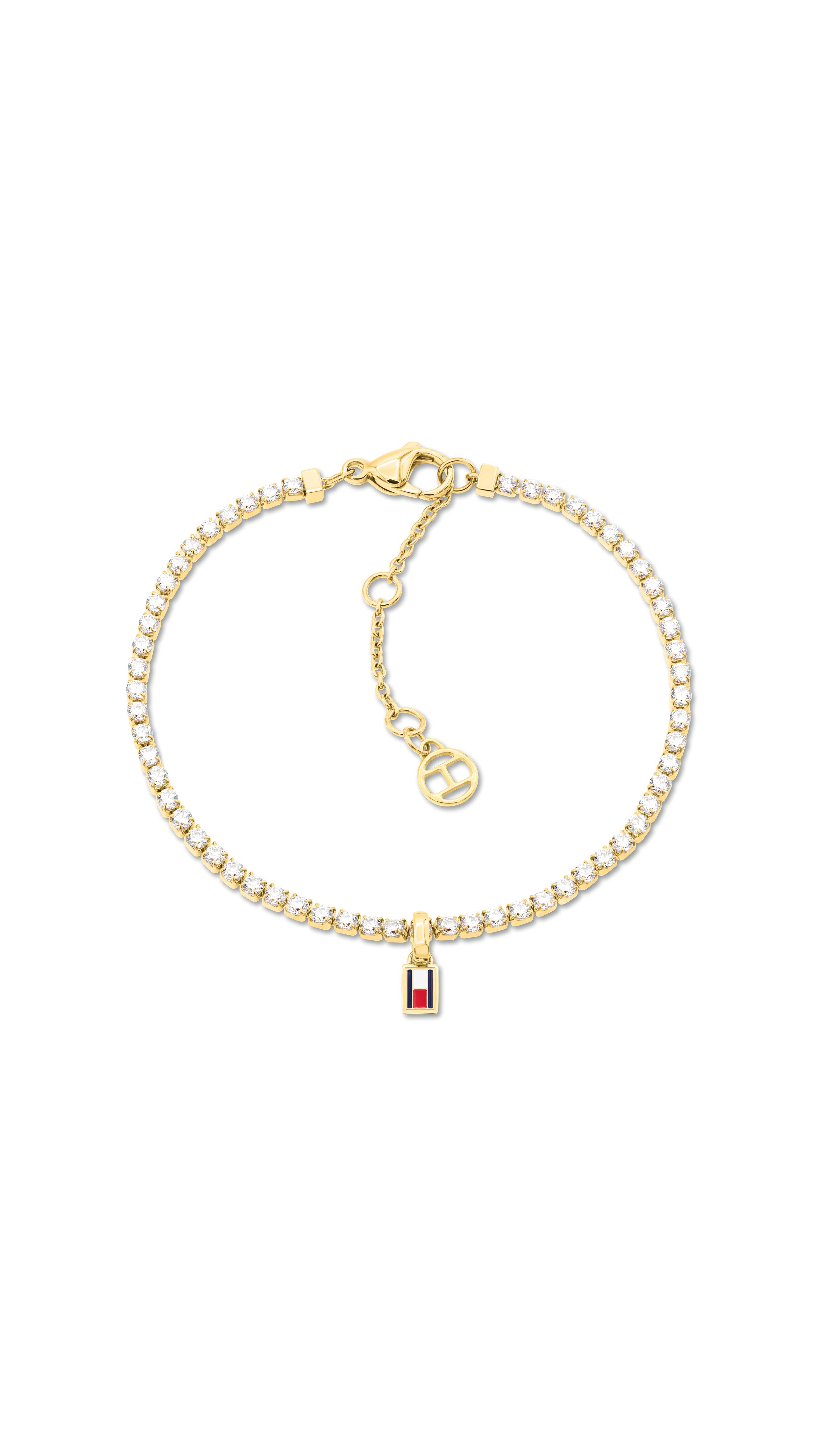 Tommy Hilfiger Tennisarmband TH TENNIS, mit Glasstein - Emaille