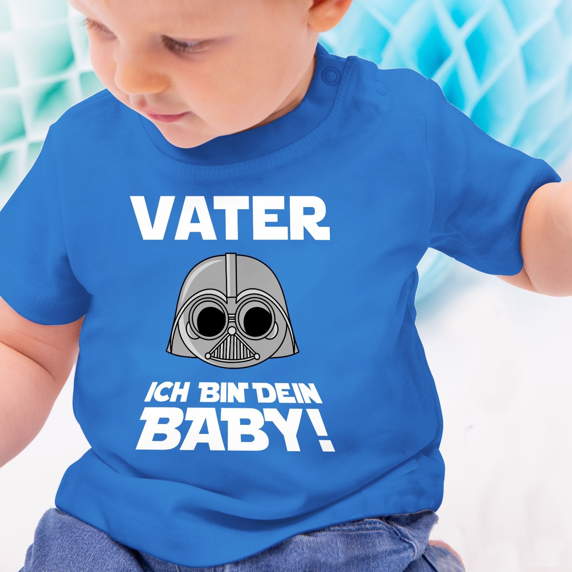 ich Baby Vater T-Shirt Royalblau Shirtracer bin dein Vatertag Baby Geschenk 3