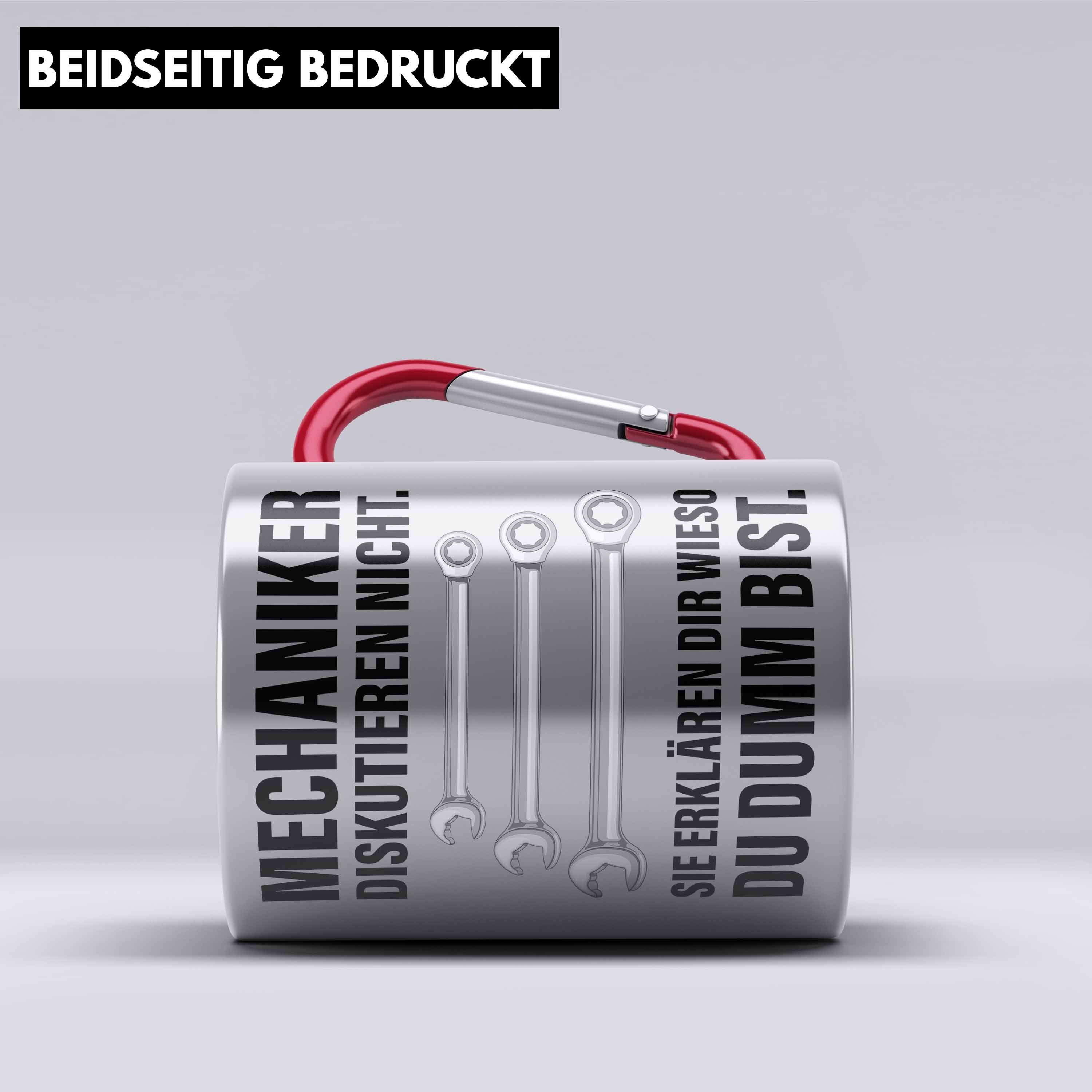 Trendation Thermotasse KFZ Mechaniker Geschenk Lustig Edelstahl Tasse Automechaniker Mechatro