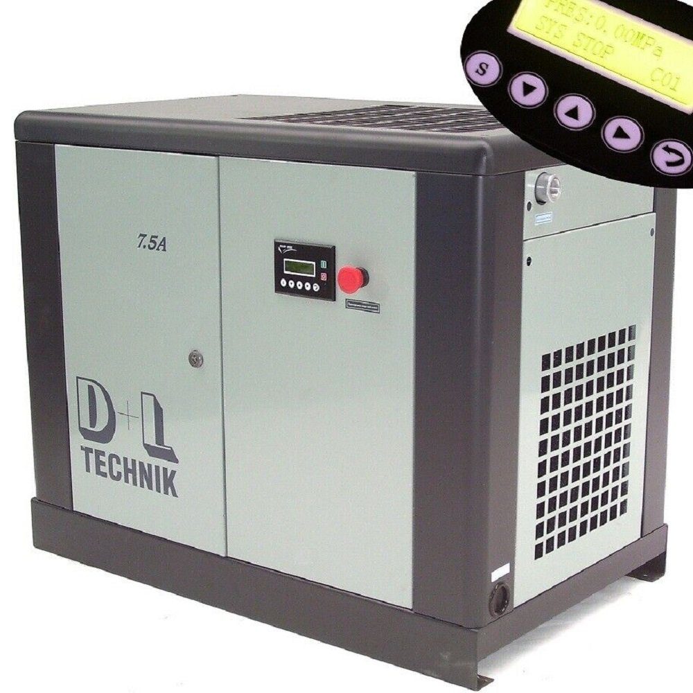 Apex Kompressor Schraubenkompressor 7,5kW Kompressor 800L 12bar 05131, 7500 W