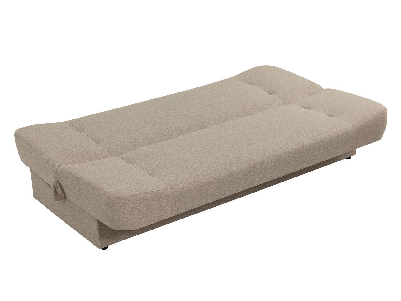 mit 29 Poso Kissen, Schlafsofa mit Jonas 195x87x86 Cord, Schlaffunktion, Bettkasten zwei MIRJAN24 cm Wellenfeder, und