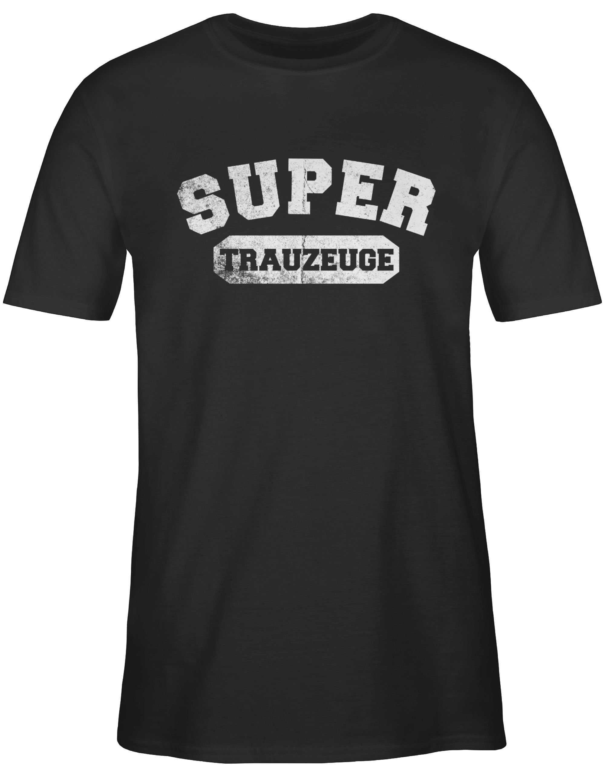 Herren Shirts Shirtracer T-Shirt Super Trauzeuge Vintage - JGA Männer - Herren Premium T-Shirt Junggesellenabschied Herren, Männ