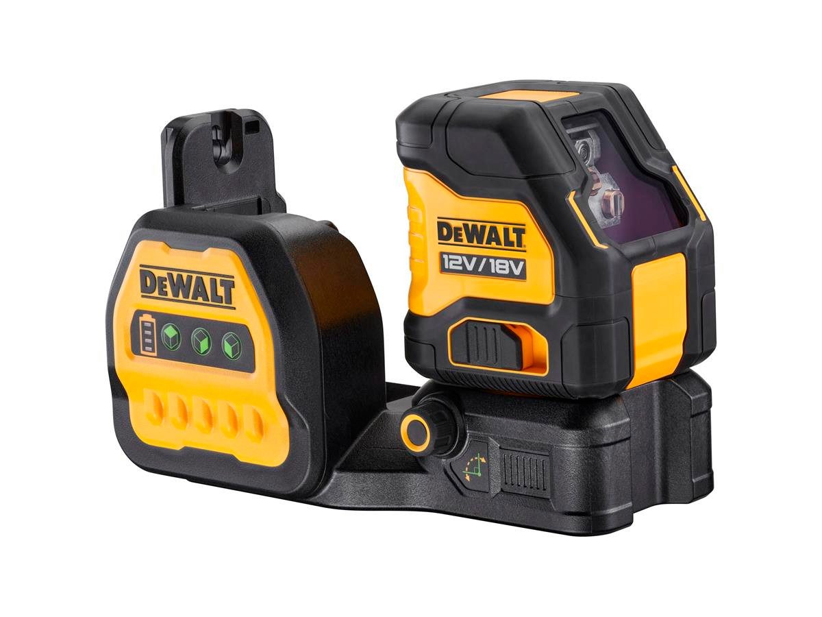 DeWalt Kreuzlinienlaser Gruen, 18V Basisv., 30m Reichweite