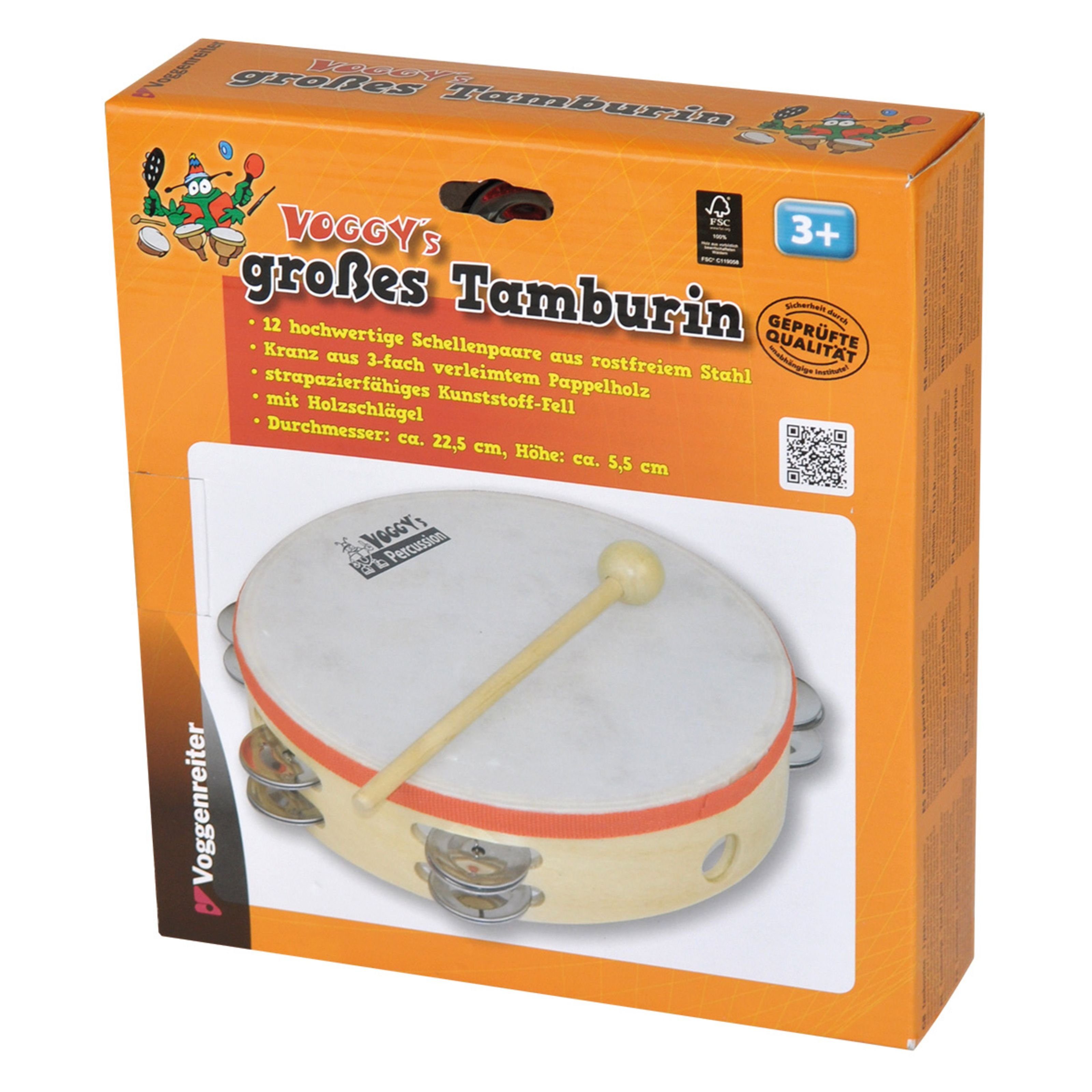 Voggenreiter Tamburin,Voggy's großes Tamburin, Drums for Kids, Percussion, Voggy's großes Tamburin - Percussion für Kinder